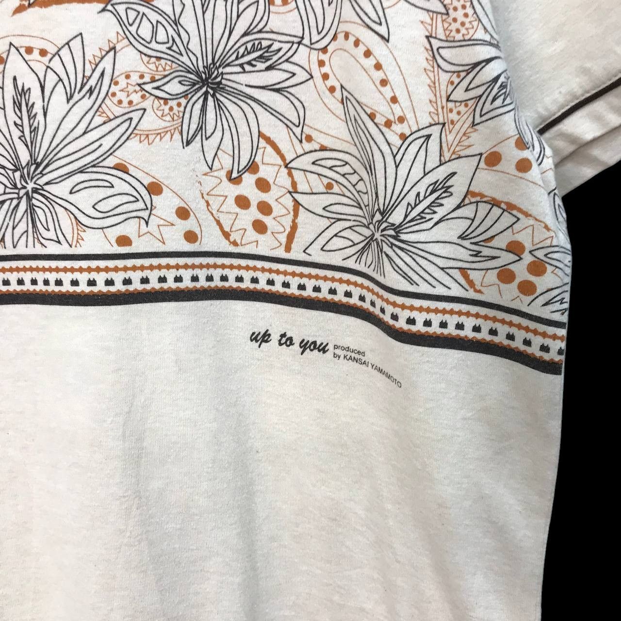 Kansai Yamamoto VINTAGE KANSAI YAMAMOTO NATIVE TSHIRT SINGLE BUTTON Size US L / EU 52-54 / 3 - 4 Thumbnail