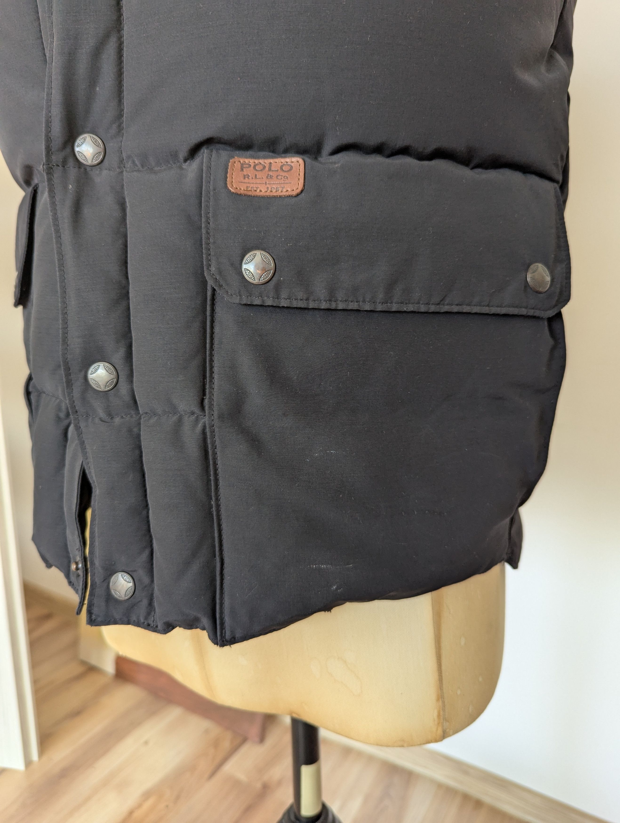 Puffer Gilet Ralp Lauren Country Leather Rocky Mountain RRL