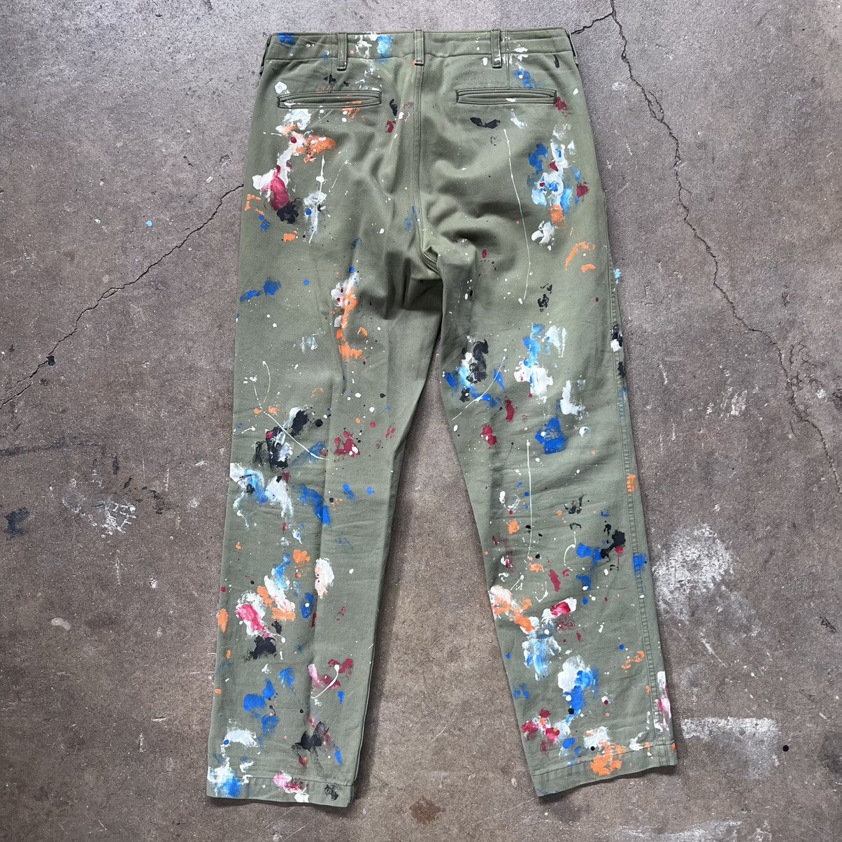 Comme des Garcons Homme Plus SS 2011 Paint Splatter Pants Size US 32 / EU 48 - 2 Thumbnail