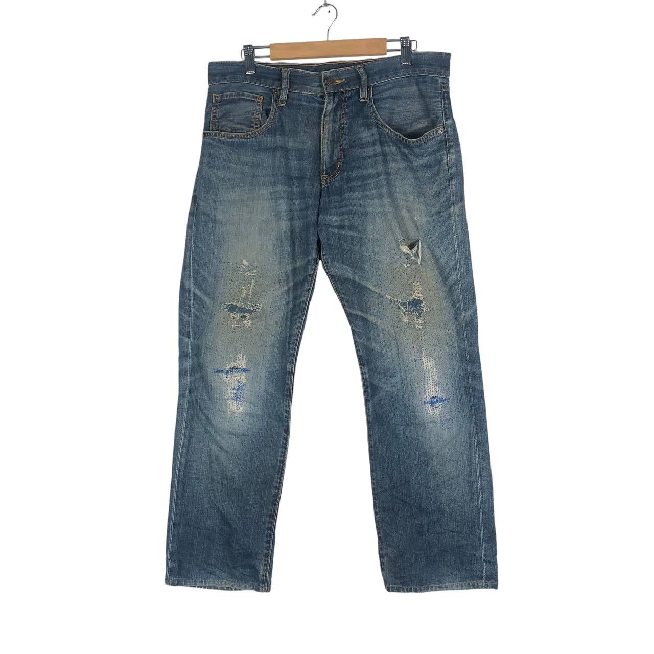 Jean Vintage Topvalu Brand Men Denim Jean Size US 33 - 1 Thumbnail
