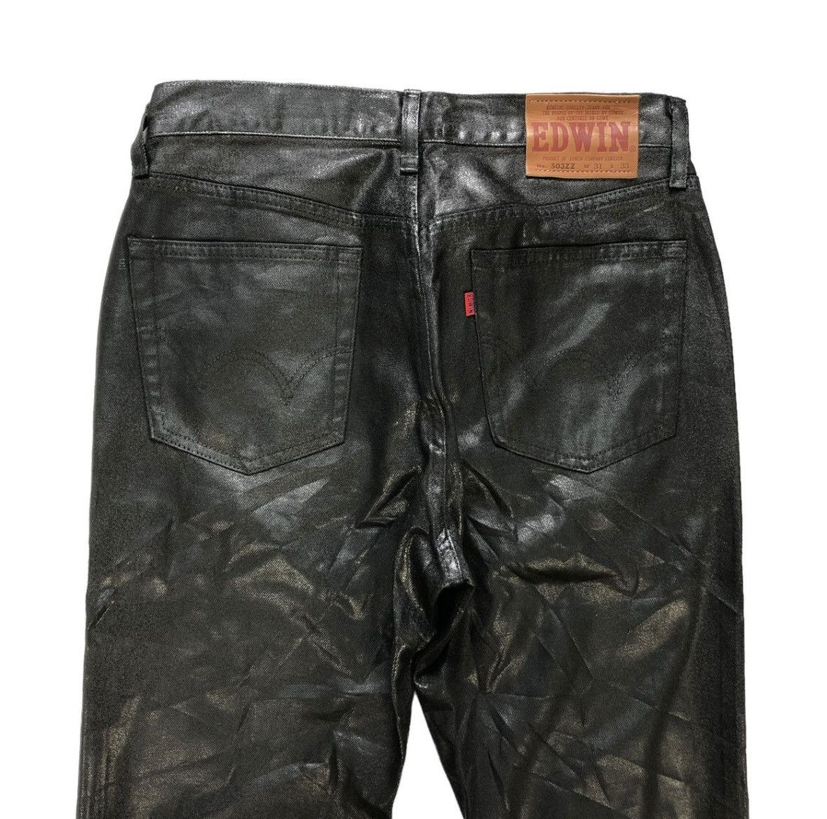 Edwin EDWIN 503ZZ WAXED BLACK DENIM PANTS #7356-139 Size US 29 - 10 Thumbnail