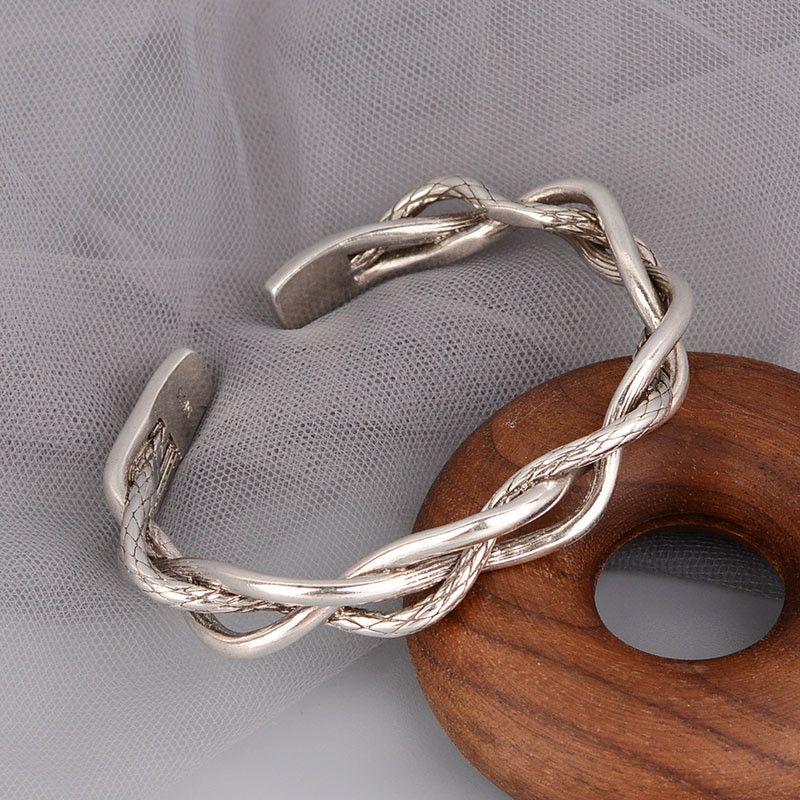 Jewelry Creative Hollow Wavy Twist Bracelet Size ONE SIZE - 4 Thumbnail
