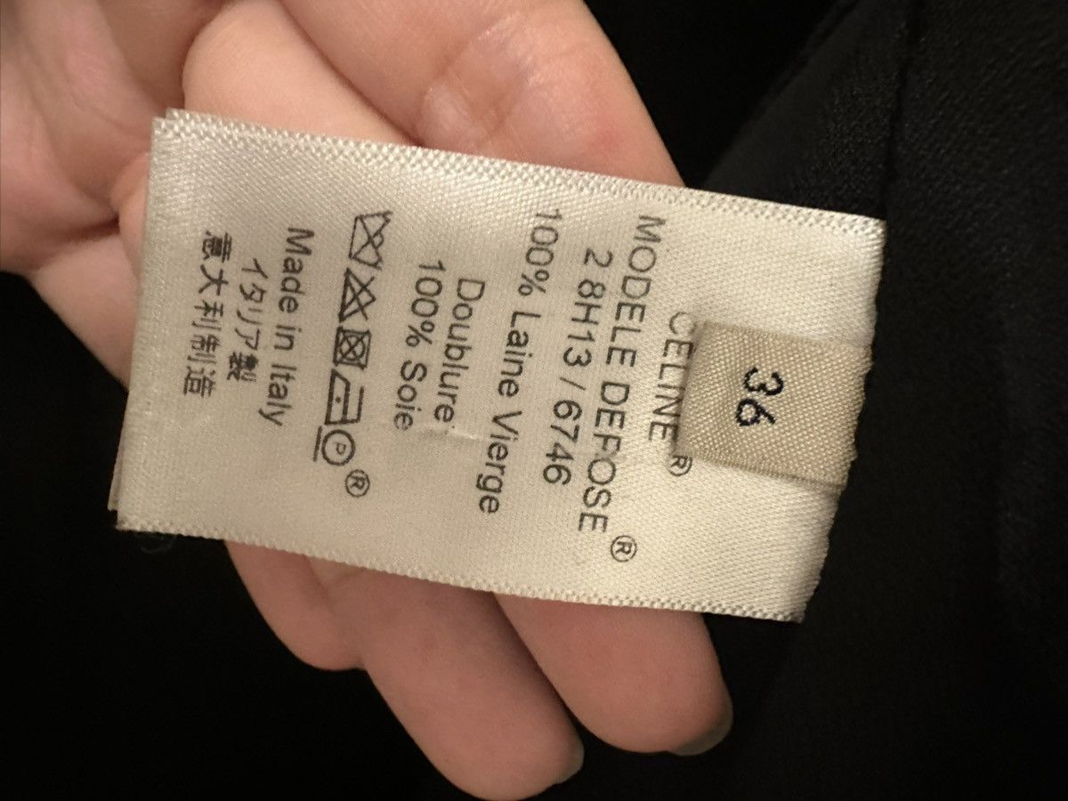 Celine Celine Phoebe Philo Egg Crombie Coat Black 36 Size XS / US 0-2 / IT 36-38 - 3 Thumbnail