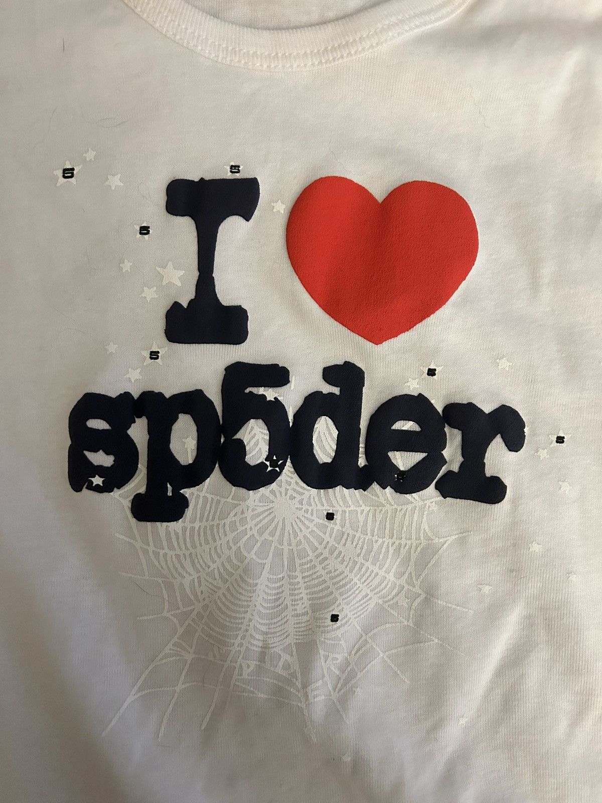 image of Spider Worldwide x Spyder Sp5Der OG Web Baby Tee in White, Women's (Size Small)