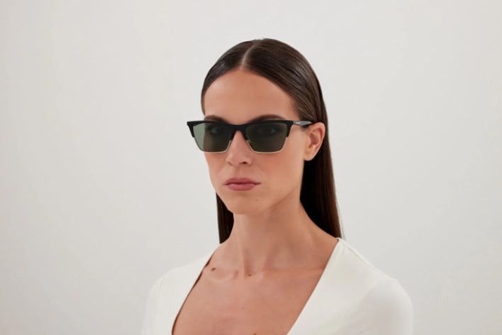 Yves Saint Laurent NEW SAINT LAURENT SL767 001 BLACK GREEN SUNGLASSES SL 767 Size ONE SIZE - 2 Thumbnail