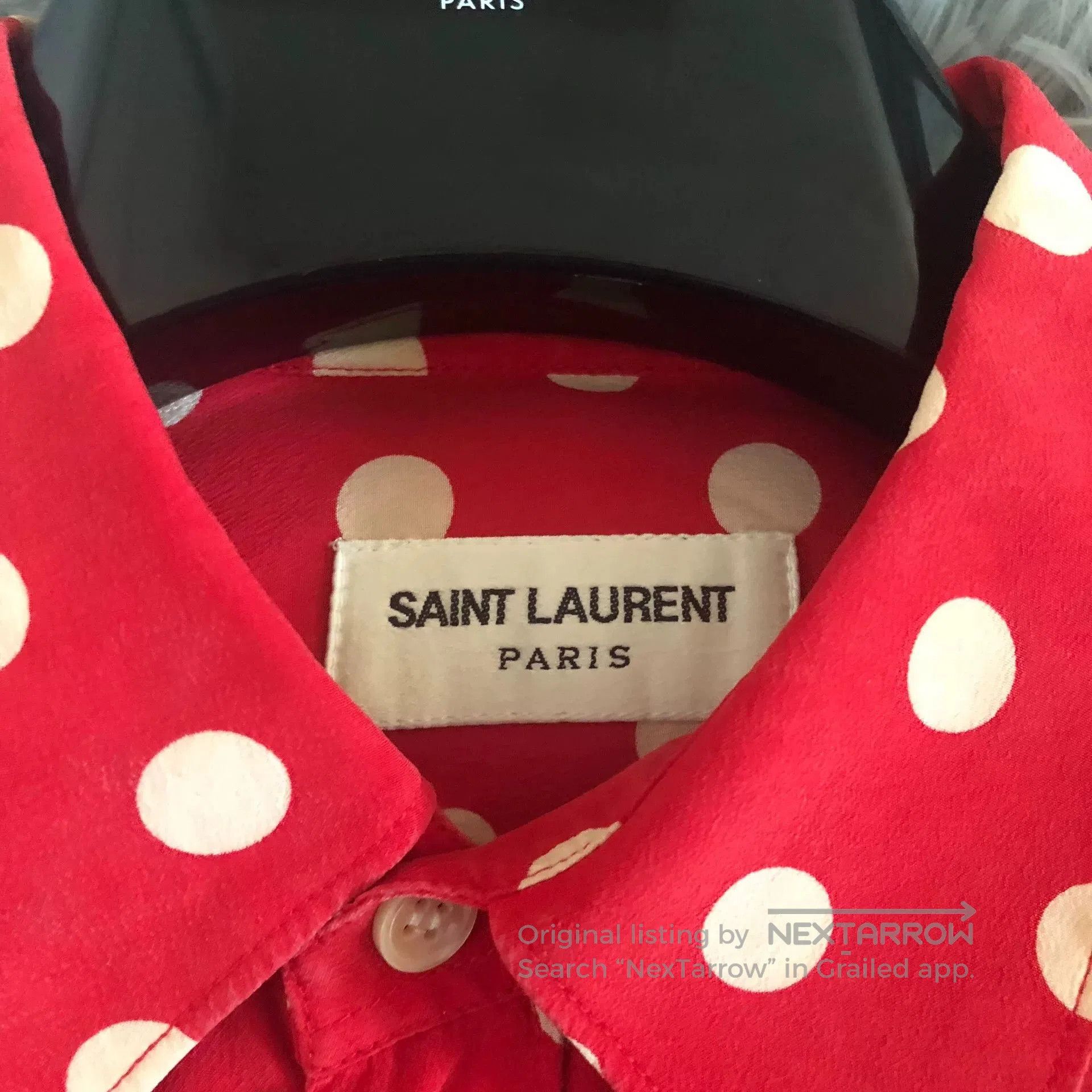 Saint Laurent Paris Saint Laurent Polka Dot Shirt. Size M / US 6-8 / IT 42-44 - 2 Thumbnail