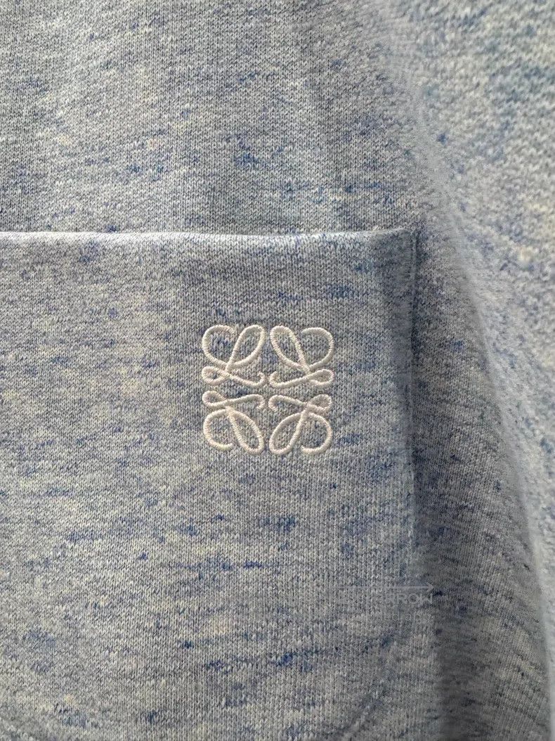 Loewe Loewe Light Blue Embossed Logo Long Sleeve Hoodie Size US L / EU 52-54 / 3 - 4 Thumbnail