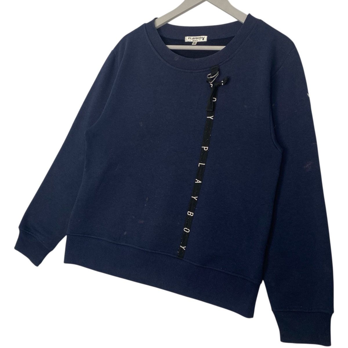 Other Vintage Playboy Sweatshirt Crewneck Navy Blur Pullover SizeM Size US M / EU 48-50 / 2 - 2 Thumbnail