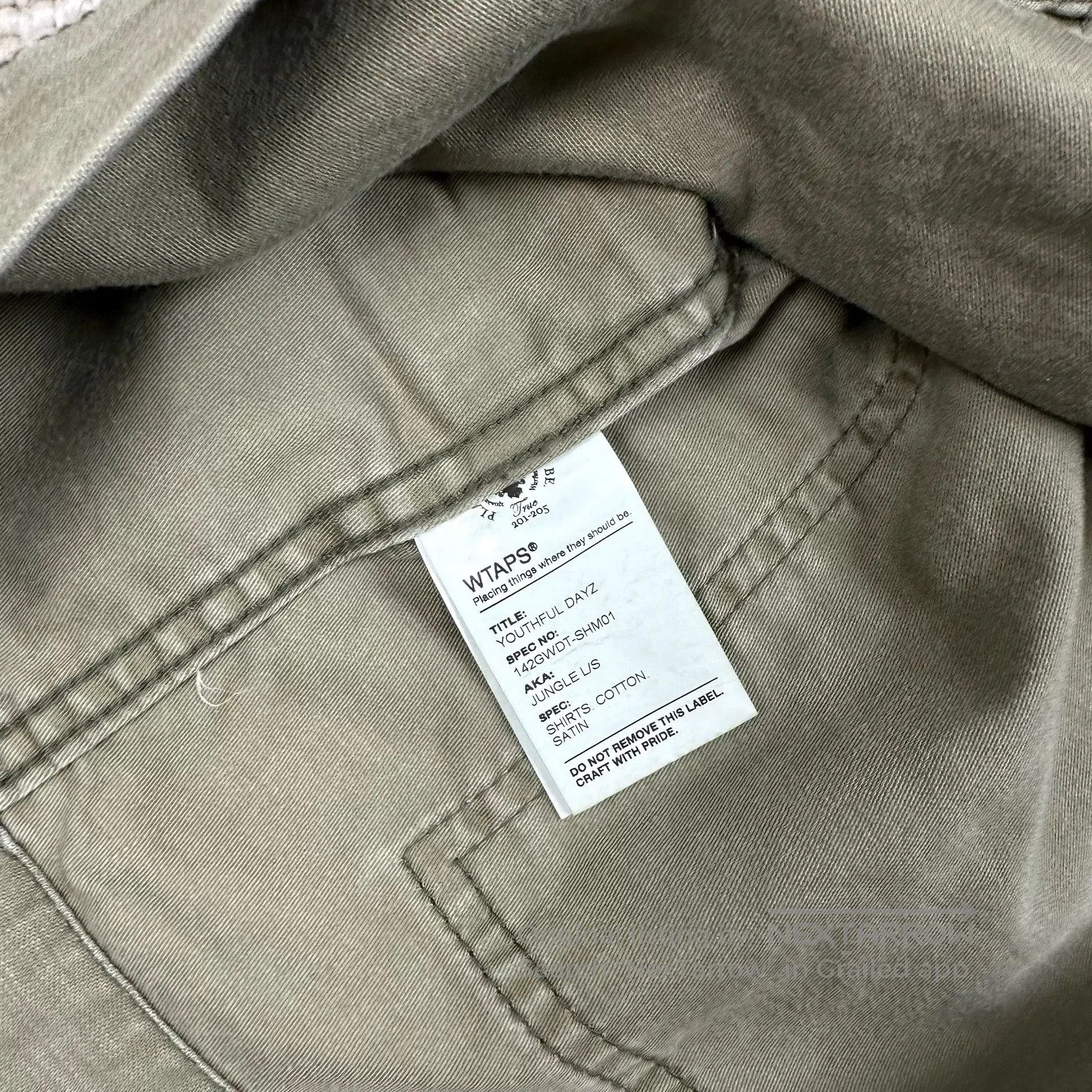 Wtaps WTAPS Olive Green Long Sleeve Shirt. Size US M / EU 48-50 / 2 - 9 Thumbnail