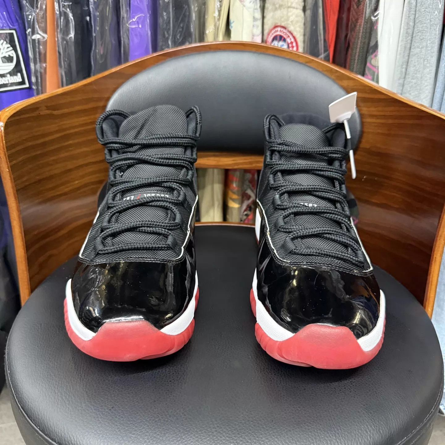 Nike Air Jordan 11 Bred 2019 Size 46 Excellent Condition Size US 13 / EU 46 - 2 Thumbnail