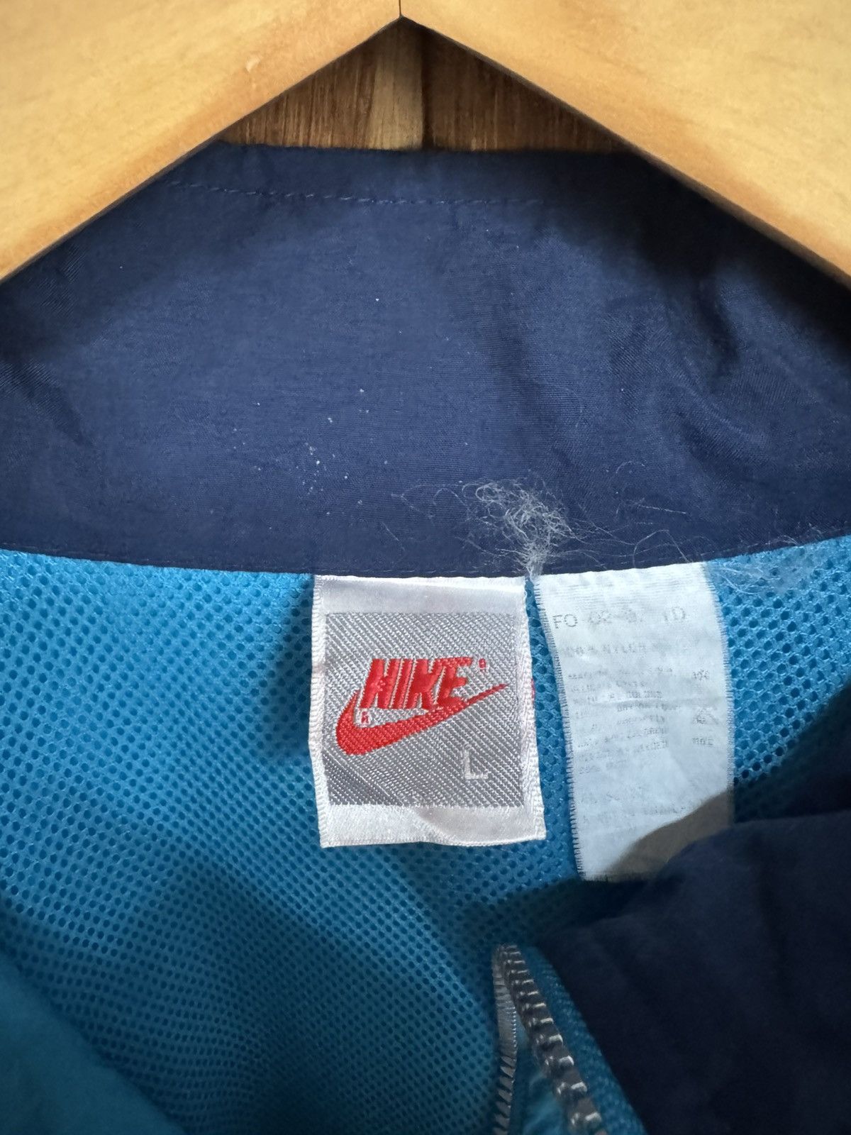 Nike Vintage 90s Nike Reflective Windbreaker Jacket – Blue –Large Size US L / EU 52-54 / 3 - 9 Thumbnail