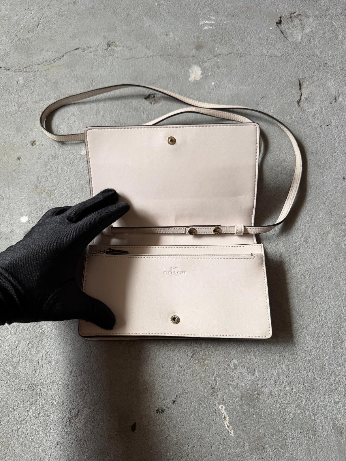 Coach Coach Hayden Foldover Crossbody Clutch Bag White Size ONE SIZE - 5 Thumbnail
