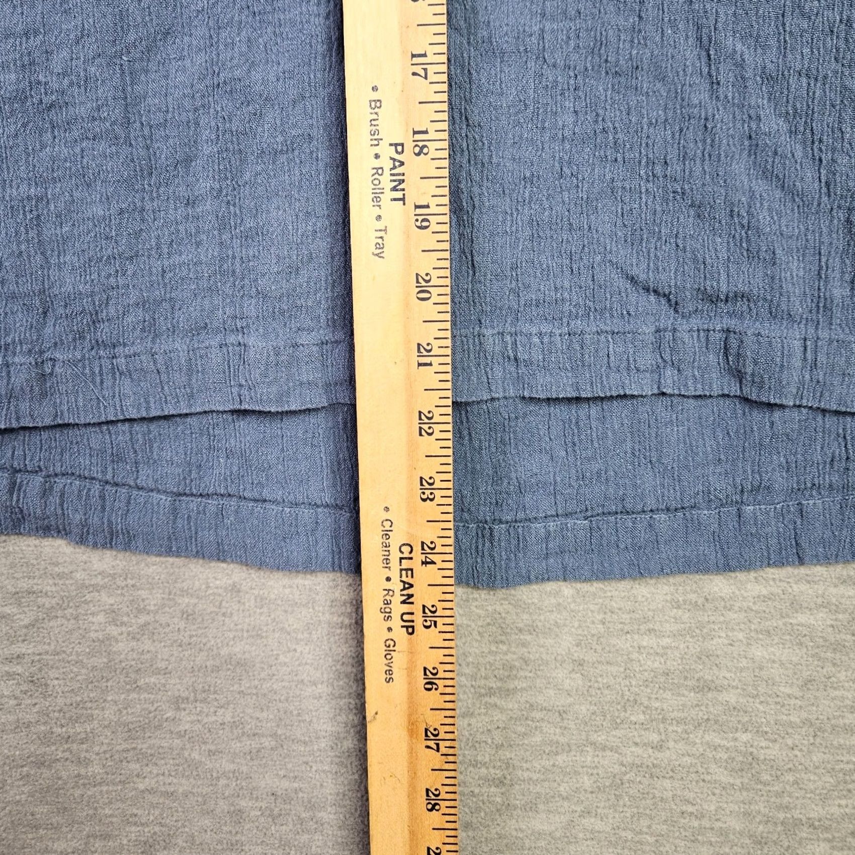 Vintage Poetry Blouse Sleeveless Blue Linen Cotton Blend V-Neck 18 Regular Womens Boys? Size XXL / US 16-18 / IT 52-54 - 4 Thumbnail
