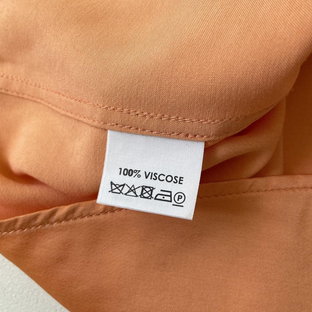 Dries Van Noten Salmon Peach Satin Western Shirt Size US M / EU 48-50 / 2 - 10 Thumbnail