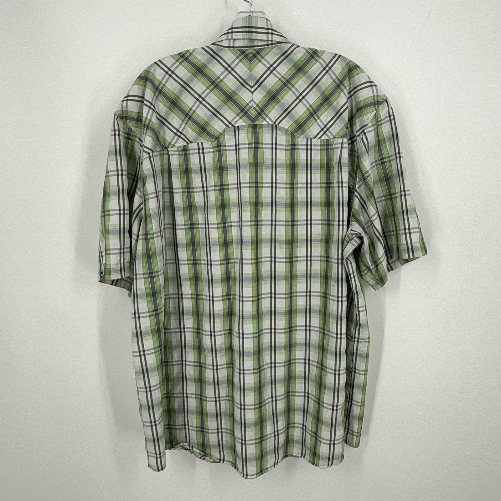 Woolrich Woolen Mills Woolrich Men's Plaid Snap Button Down Casual Dress Shirt XL Size US XL / EU 56 / 4 - 2 Thumbnail