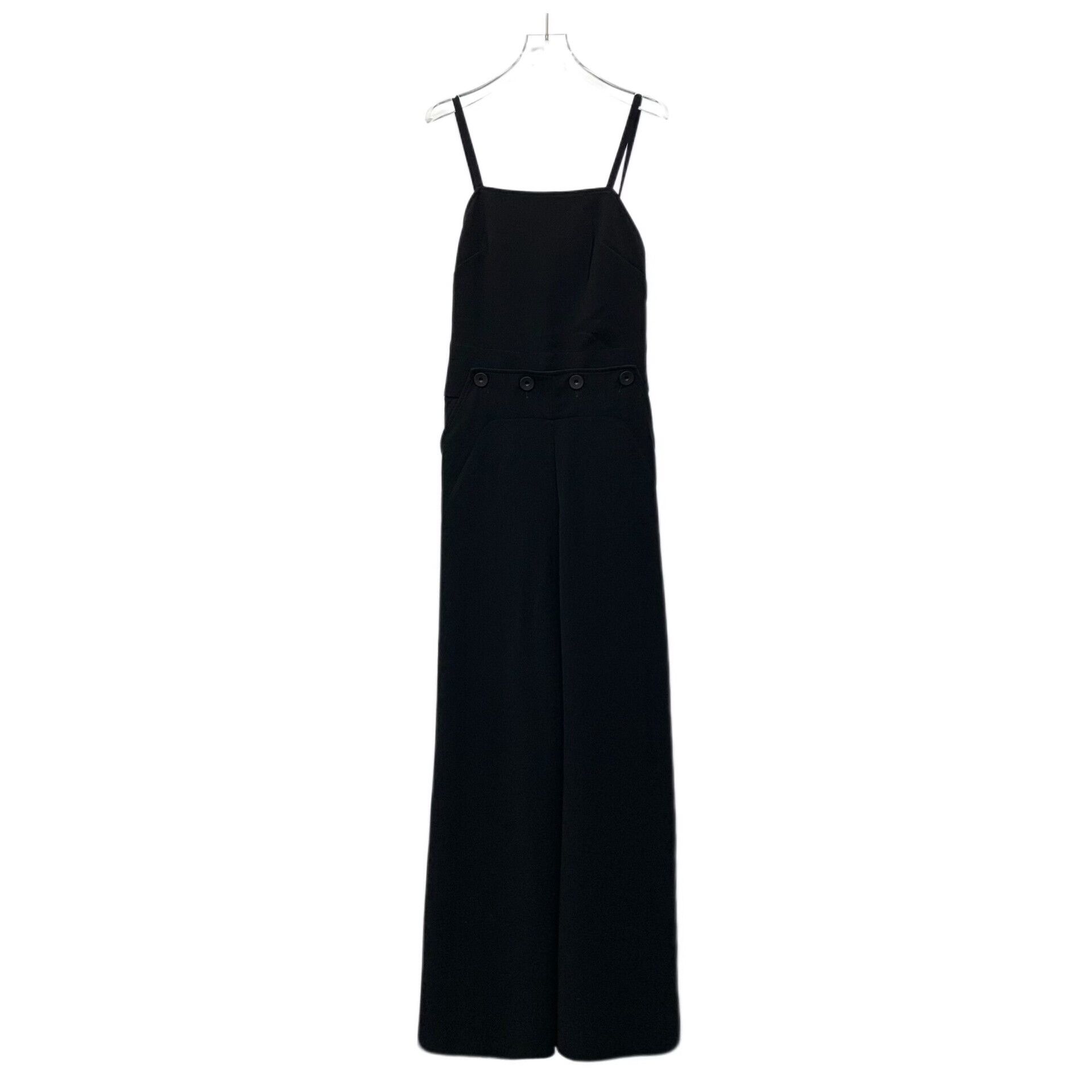 Max Mara black strap button detail jumpsuit Size US 36 / EU 52 - 1 Thumbnail