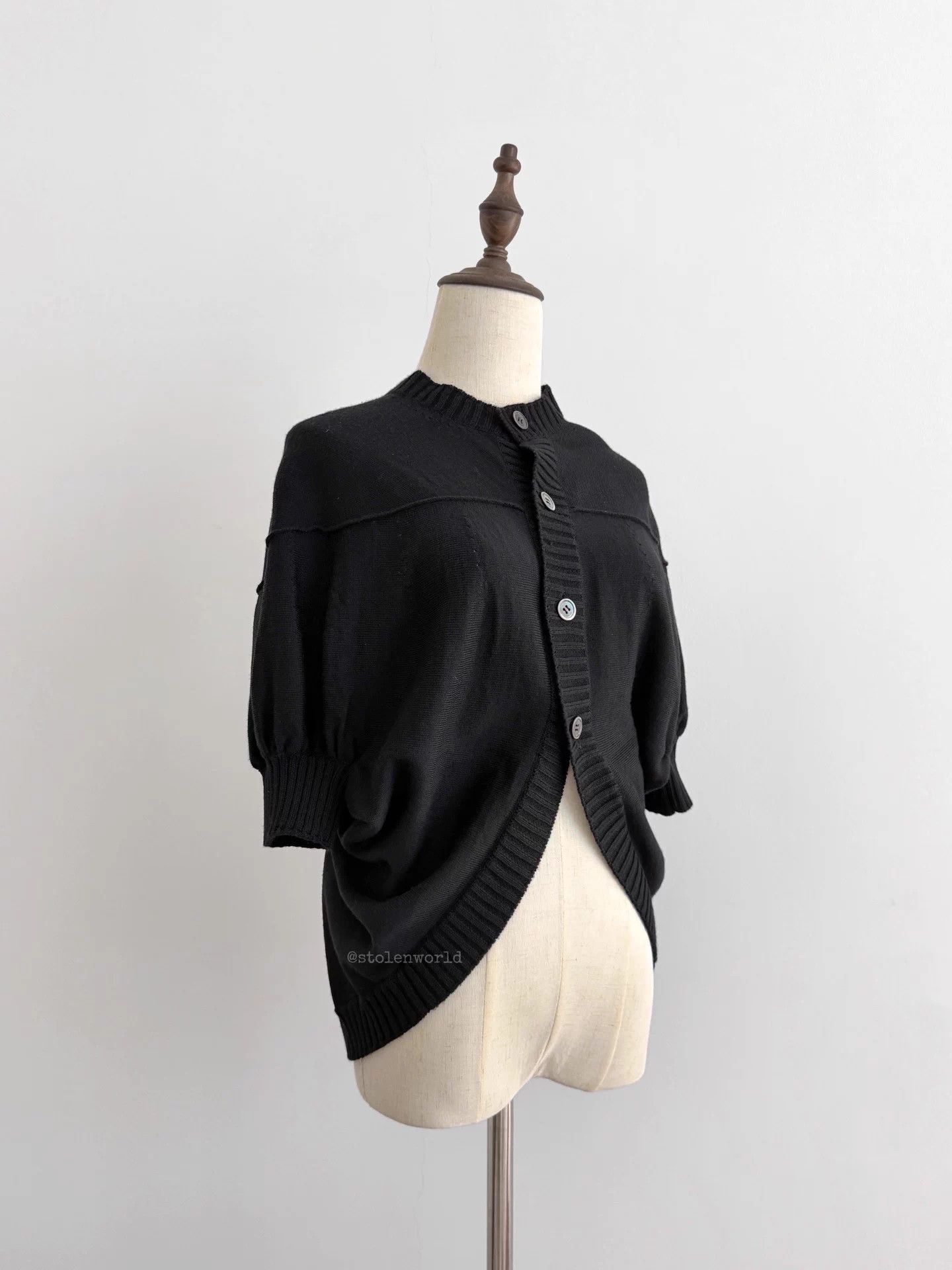 Comme des Garcons Comme des Garçons Bubble Cocoon Pure Wool Cardigan Size ONE SIZE - 8 Thumbnail
