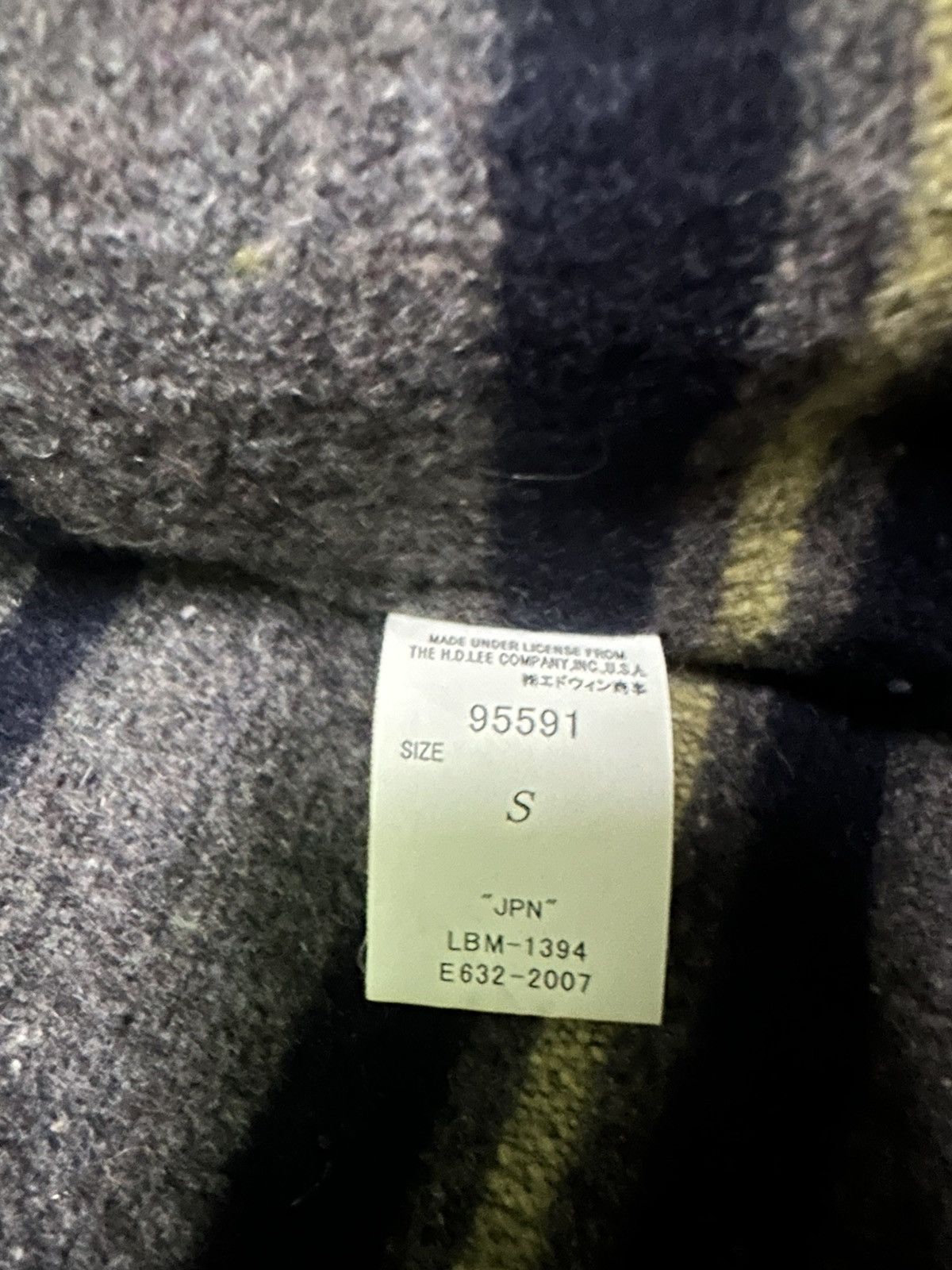 Lee Lee shawl collar hickory blanket denim jacket Size US S / EU 44-46 / 1 - 9 Thumbnail