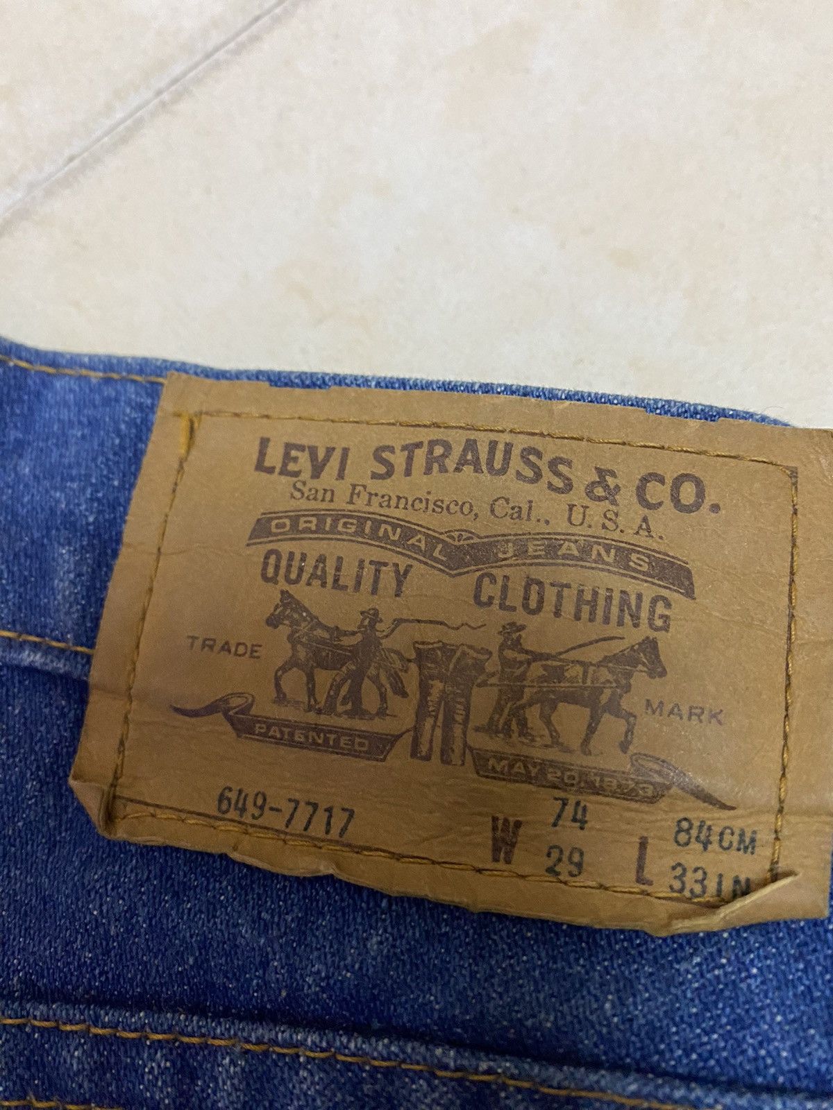 Levi's Vintage Clothing Vintage 1980s 649-7717 Levis bootcut retro style Size US 26 / EU 42 - 5 Thumbnail