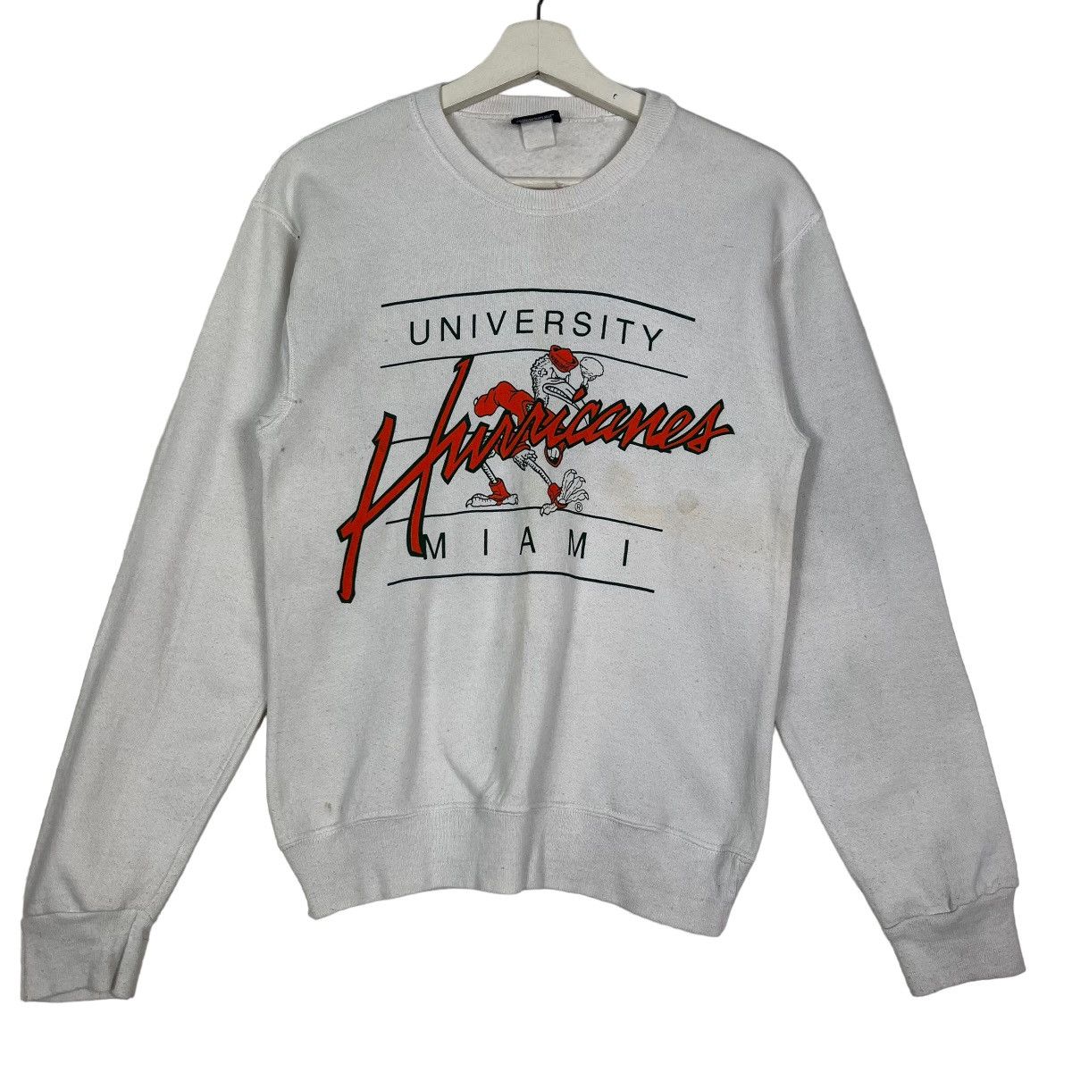 Jansport × Vintage 🔥 VINTAGE 1980s HURRICANES UNIVERSITY MIAMI SWEATSHIRTS Size US S / EU 44-46 / 1 - 1 Thumbnail