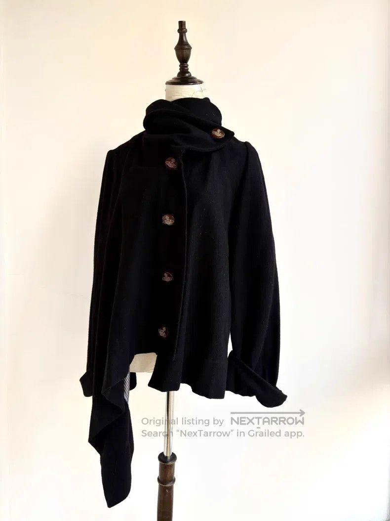 Vivienne Westwood Vivienne Westwood Vintage Black Irregular Cloak Saturn Gre Size M / US 6-8 / IT 42-44 - 1 Thumbnail