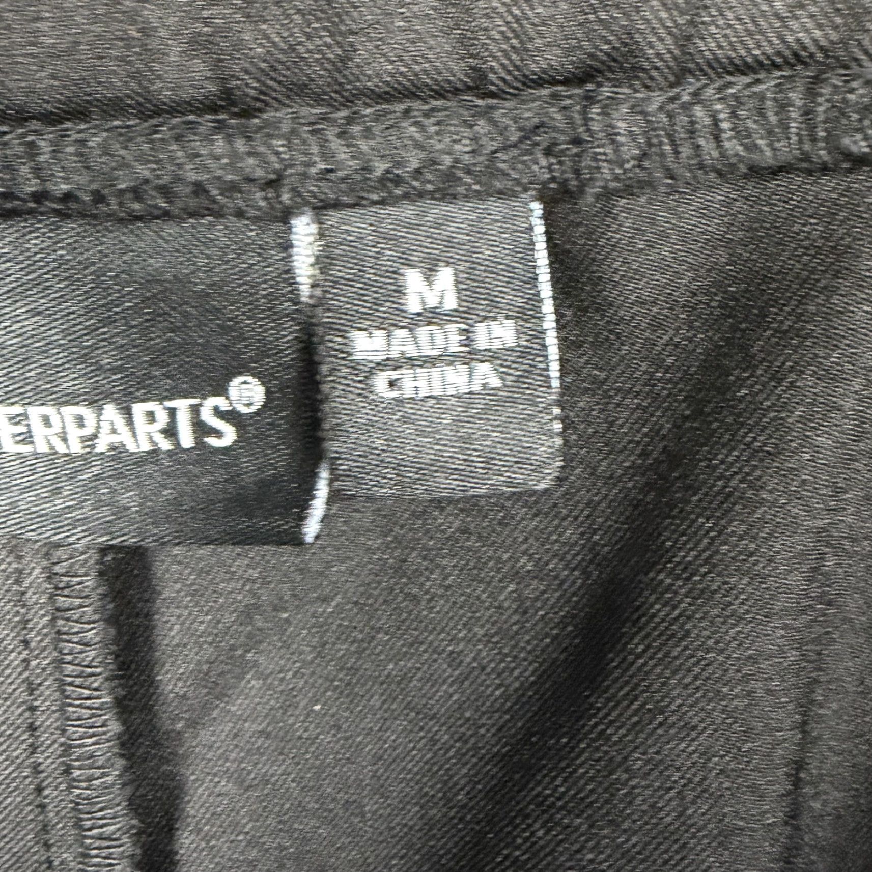 Vintage Counterparts Dress Pants Womens M 32x25 Black Tapered Gold Buckle Office Luxury Size 32" / US 10 / IT 46 - 7 Thumbnail
