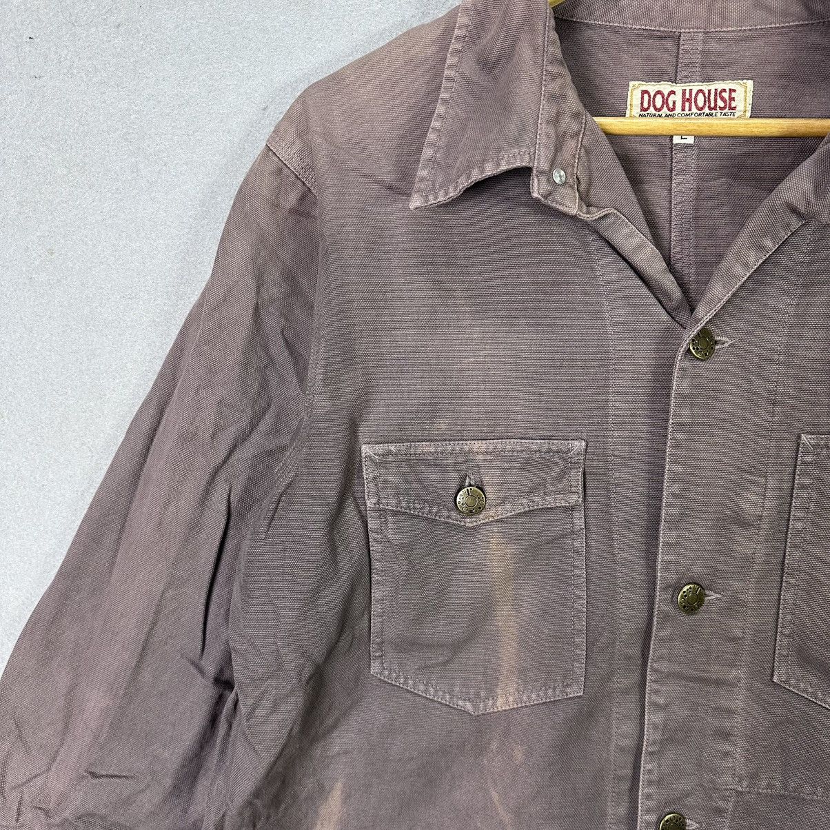 Japanese Brand Vintage Dog House Workwear Jacket Brown Faded Size US L / EU 52-54 / 3 - 3 Thumbnail