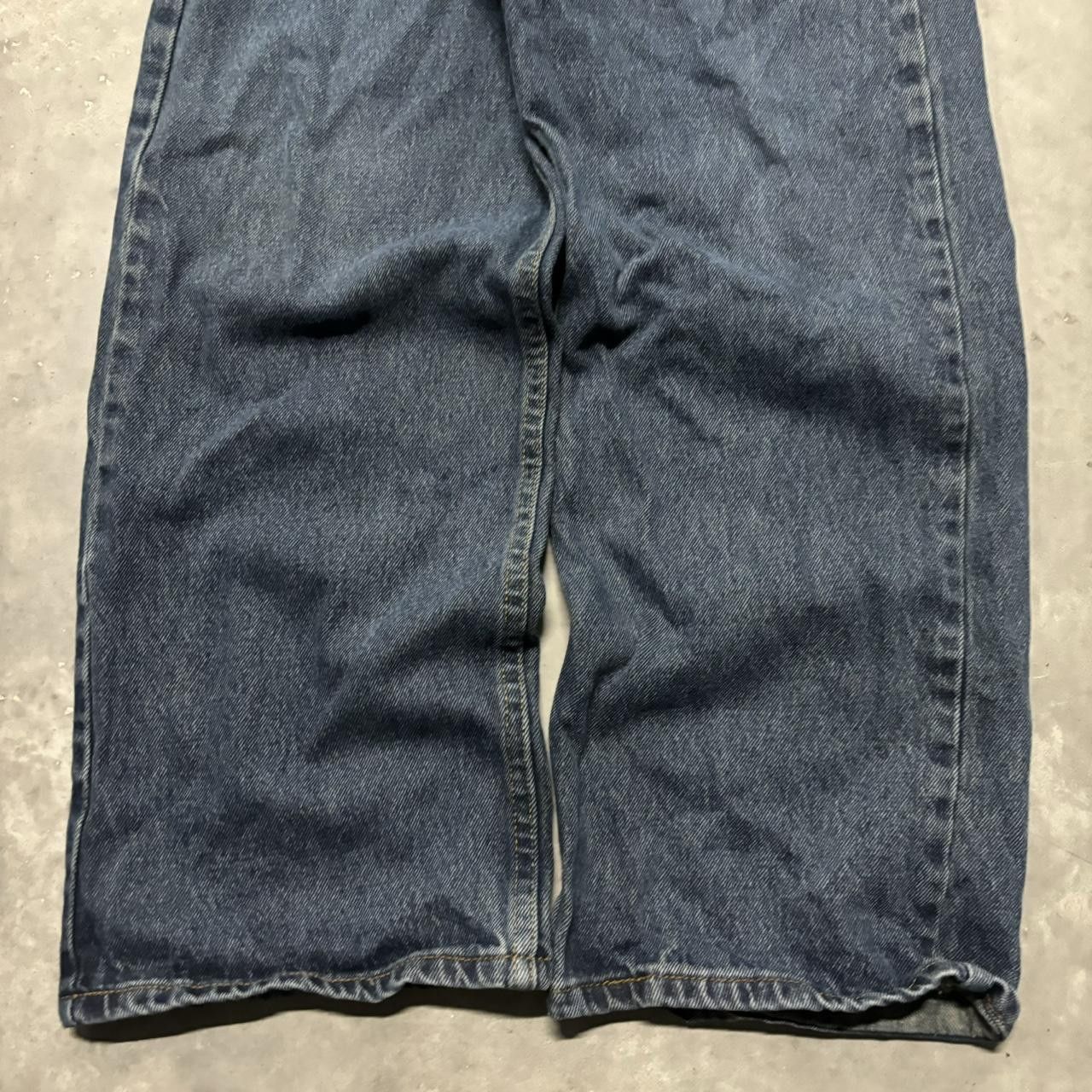Japanese Brand × Vintage Crazy Vintage Y2K/2000s Grunge Dark Wash Skater Denim Jeans! Size US 34 / EU 50 - 6 Thumbnail