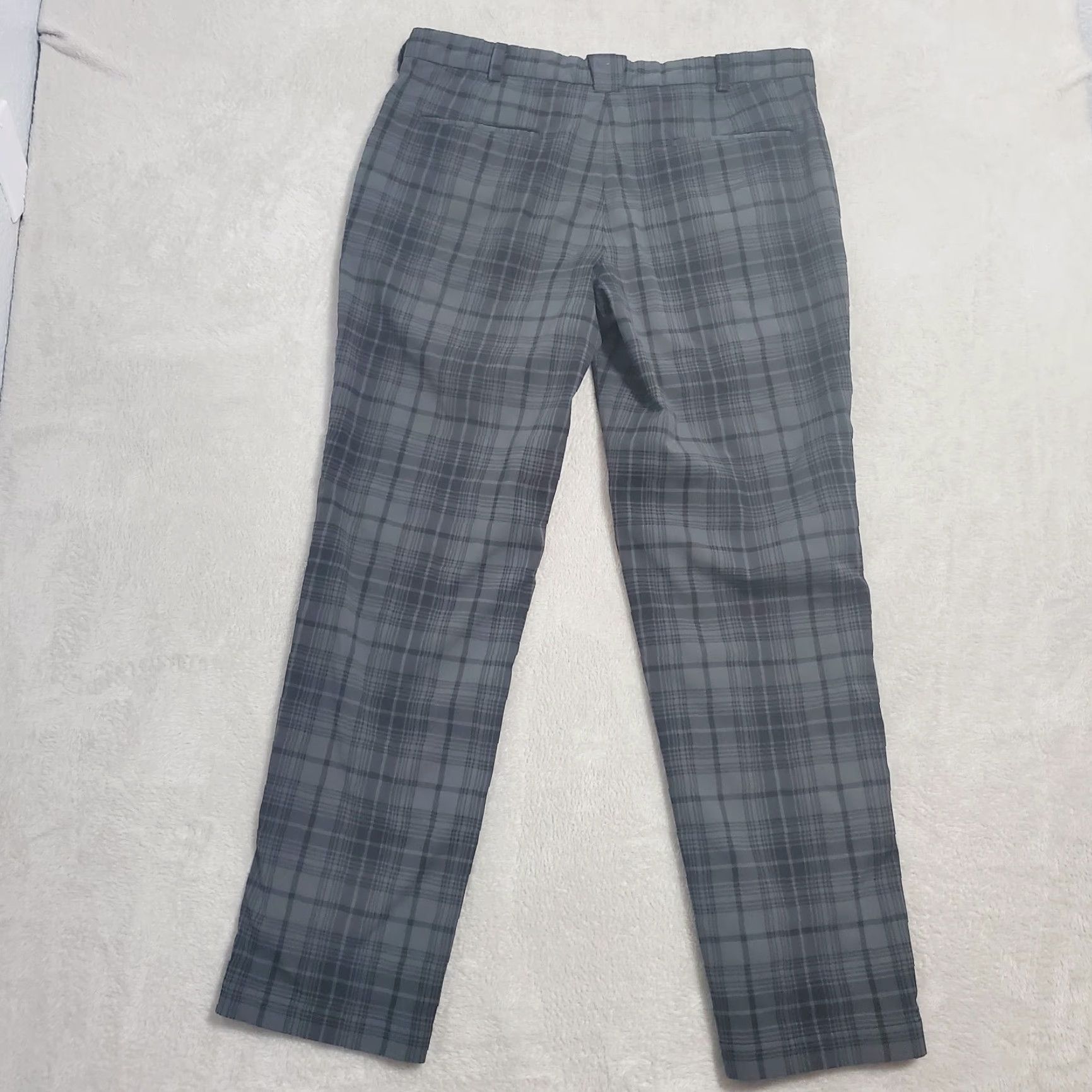 Nike Nike Golf Pants Mens 36x32 Gray Plaid Dri Fit Tour Performance Preppy 37X31 Pants Mens Gray Plaid Dri Fit Tour Performance Nike Golf Tour Preppy 90s? Size US 36 / EU 52 - 2 Thumbnail