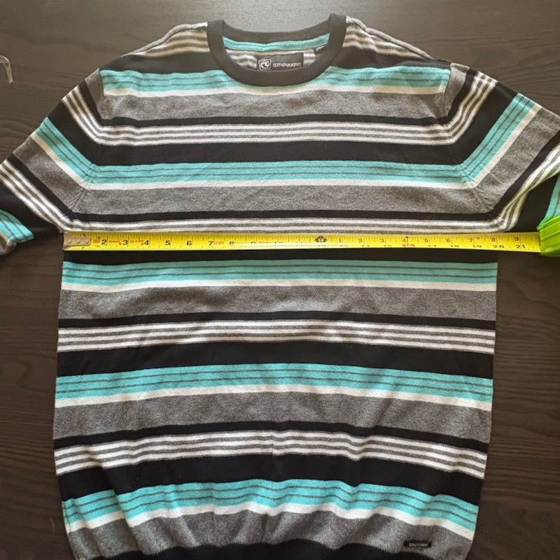 Ocean Current Ocean Current Men's Medium Striped Sweater West Coast 90s Size US M / EU 48-50 / 2 - 6 Thumbnail