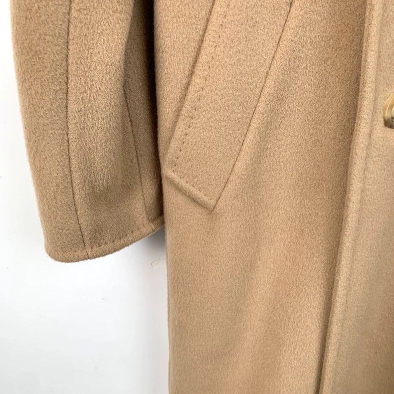 Max Mara Max Mara 101801 Collection Brown Sheepwool Lapel Double Br Size XXS / US 00 / IT 34 - 4 Thumbnail