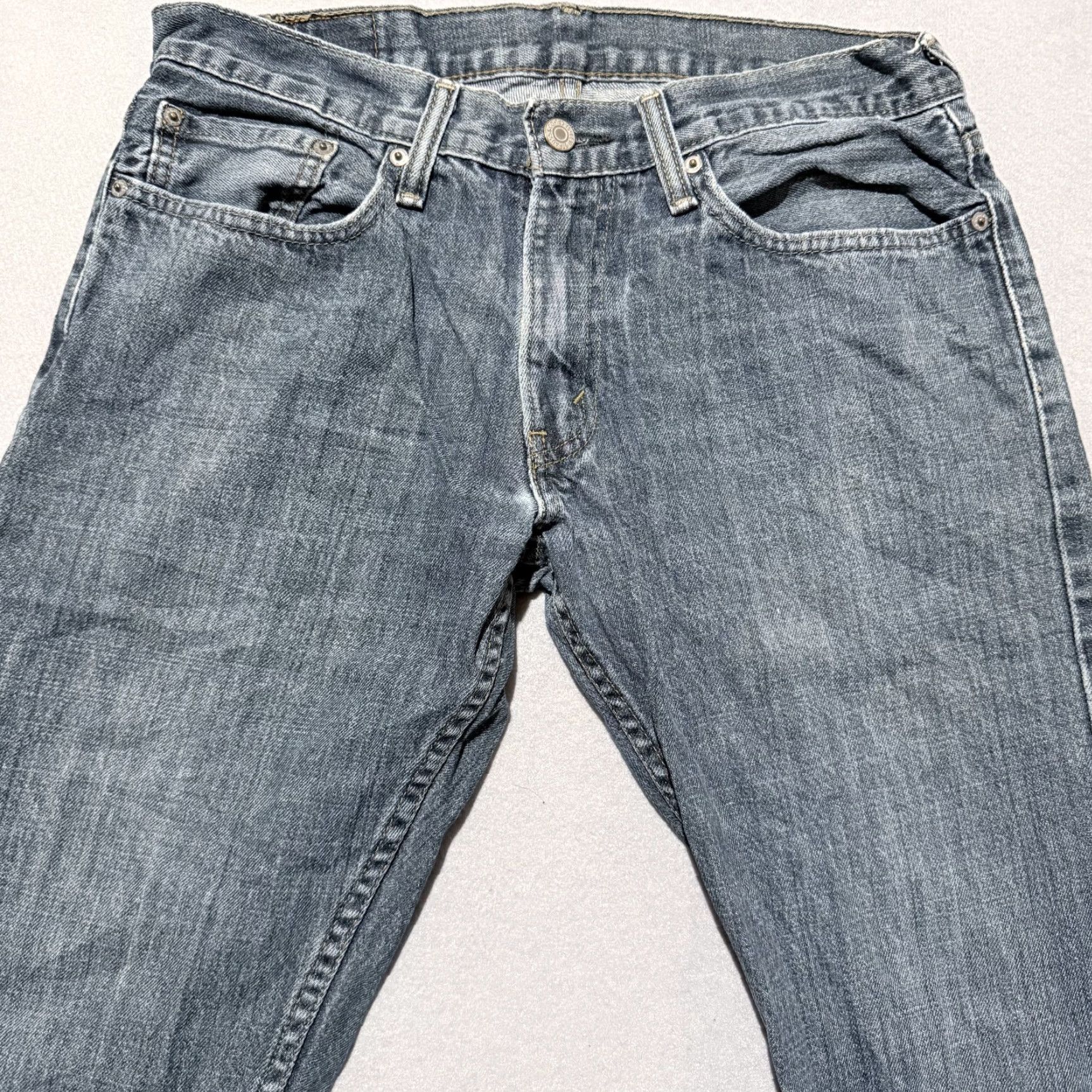 Levi's Levi's 514 Jeans Men Blue Denim Stretch Low Rise Slim Straight 32x32 - 32 Jeans Men Blue Vintage: No Size US 32 / EU 48 - 3 Thumbnail