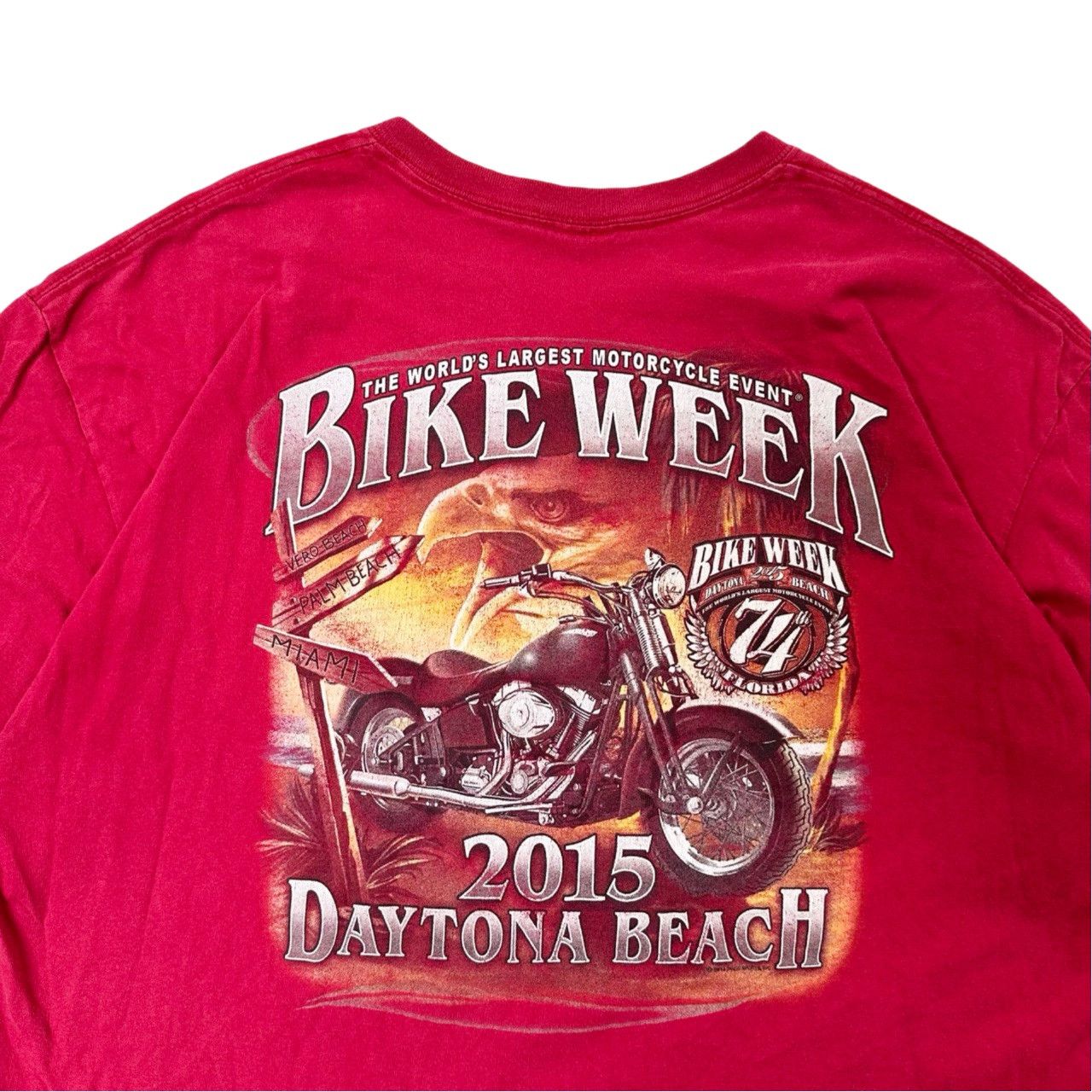 Vintage Vintage 2015 Daytona Bike Week Graphic Motorcycle T Shirt Size US XL / EU 56 / 4 - 4 Thumbnail