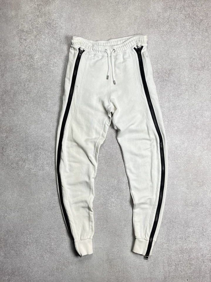 Versace × Versus × Vintage VERSACE VERSUS WHITE FLARED COTTON JOGGERS TRACK PANTS M Size US 32 / EU 48 - 3 Thumbnail
