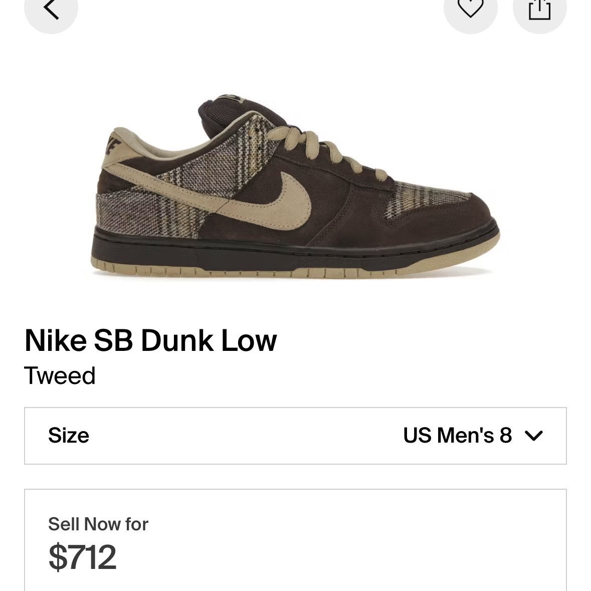 Nike Nike SB - Tweed Lows - Brown - 8 Mens Size US 8 / EU 41 - 10 Thumbnail