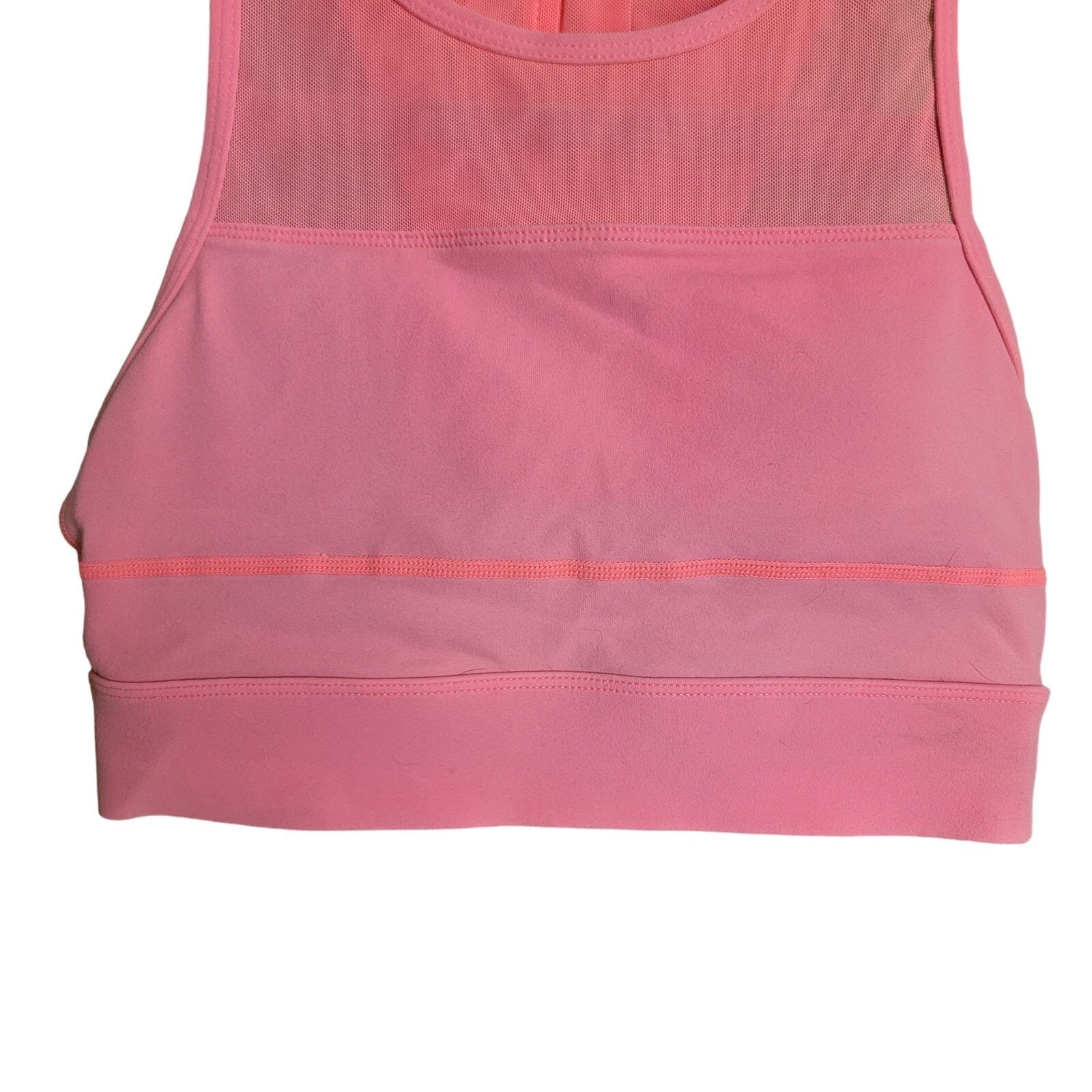 Other Hot Pink Coral High Neck Sports Bra Size Small Size ONE SIZE - 5 Thumbnail