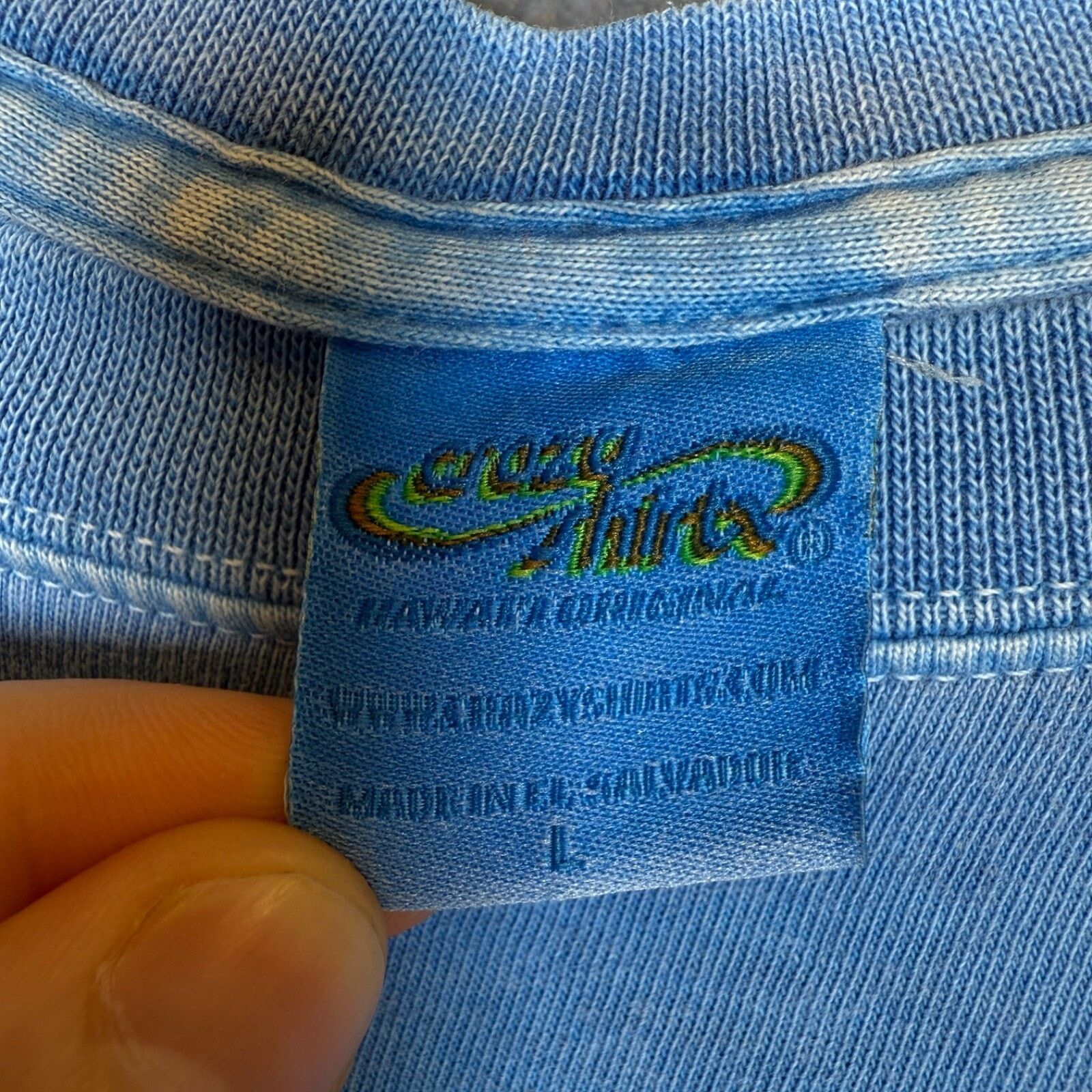 Other Crazy Shirts L man blue Hawaii tie-dye vintage t-shirt Size US L / EU 52-54 / 3 - 15 Thumbnail