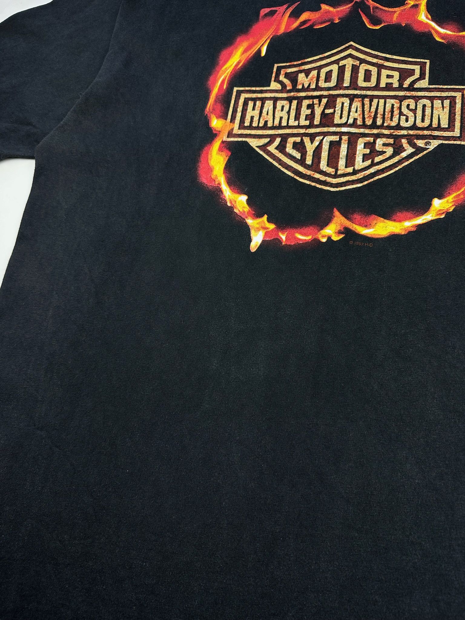 Harley Davidson Vintage Harley Davidson 3D Emblem Shirt flame Size US XL / EU 56 / 4 - 3 Thumbnail