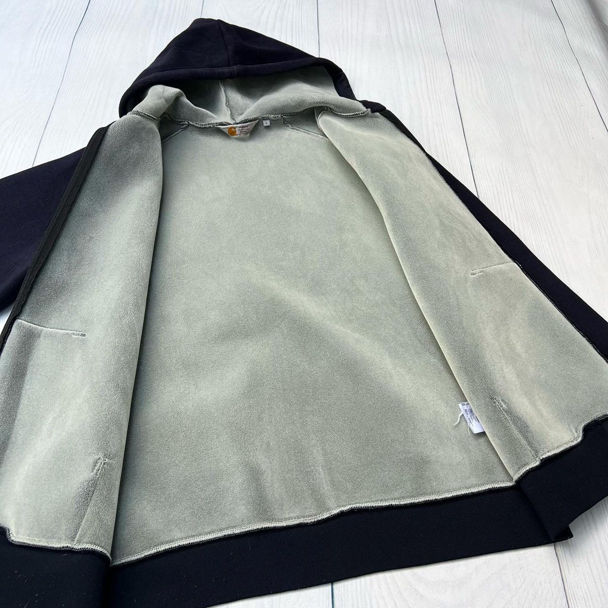 Carhartt × Vintage Carhartt WIP Zip Hoodie Jacket Size US L / EU 52-54 / 3 - 7 Thumbnail