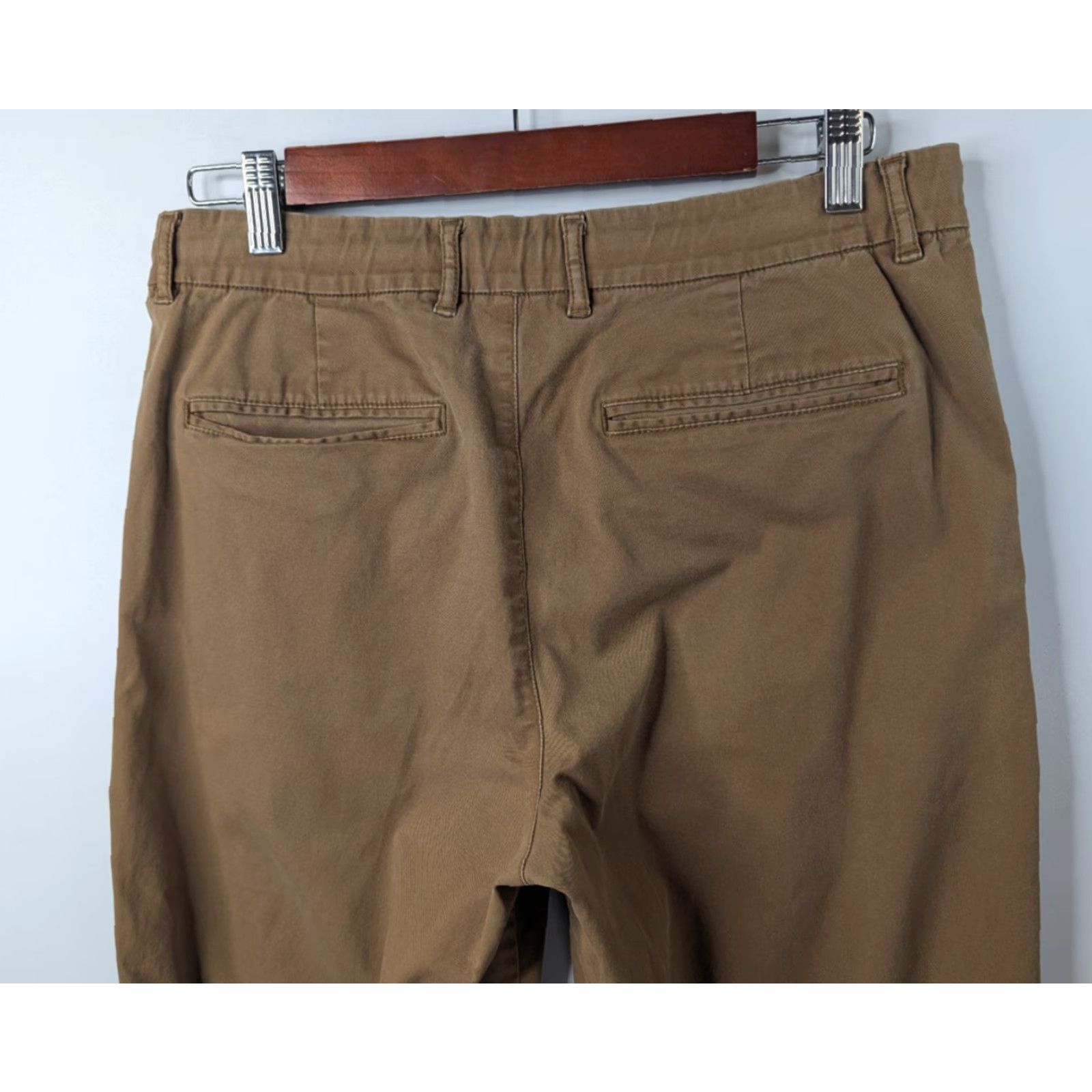 Uniqlo VINTAGE Uniqlo EZY Slim Fit Men's Small 27-30 Brown Khaki Jogger Pants Drawstring Size US 29 - 5 Thumbnail