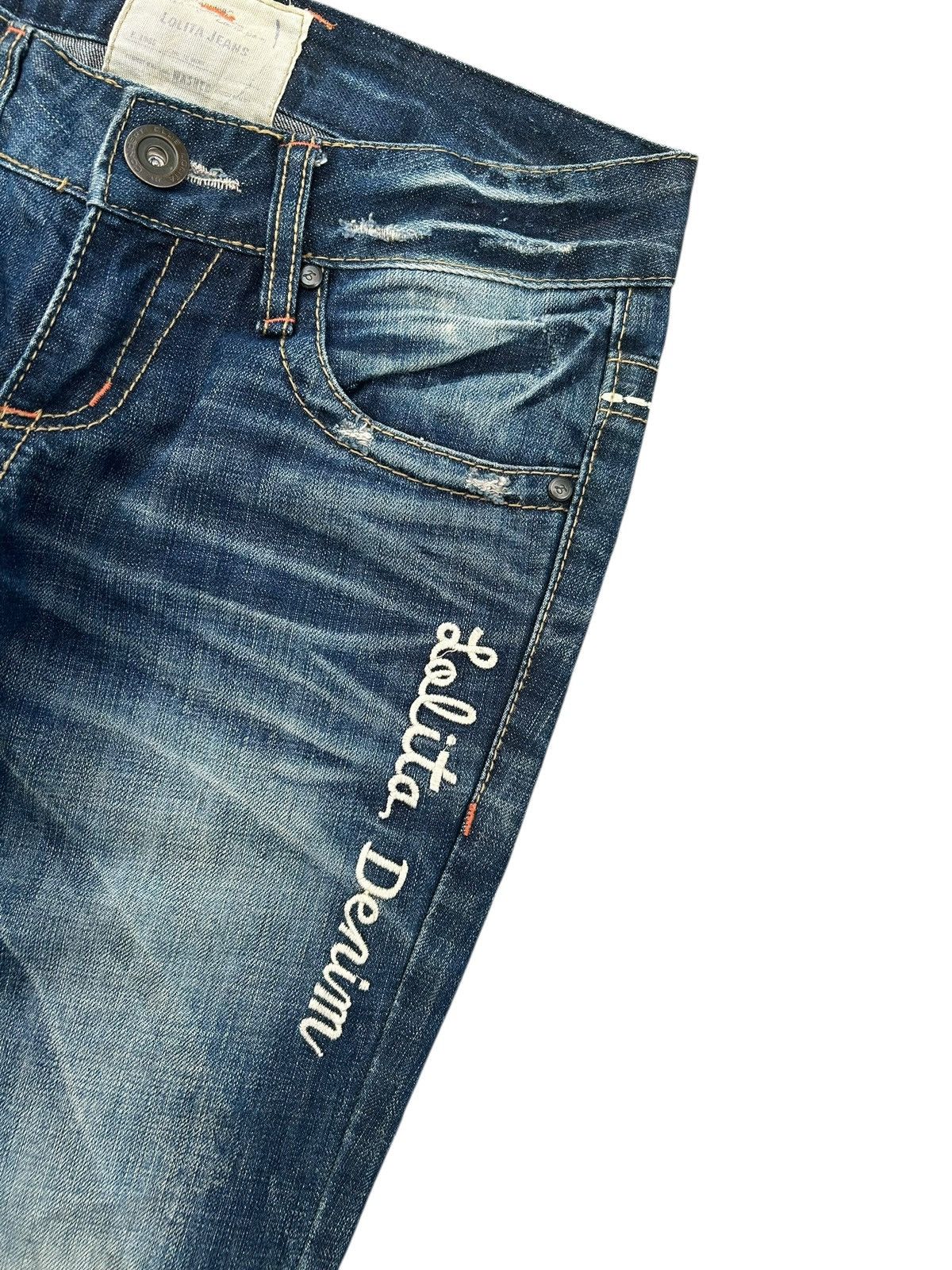 Kapital Flare YOSHITOMO NARA LOLITA JAPANESE Low rise Denim Jeans Size US 29 - 4 Thumbnail