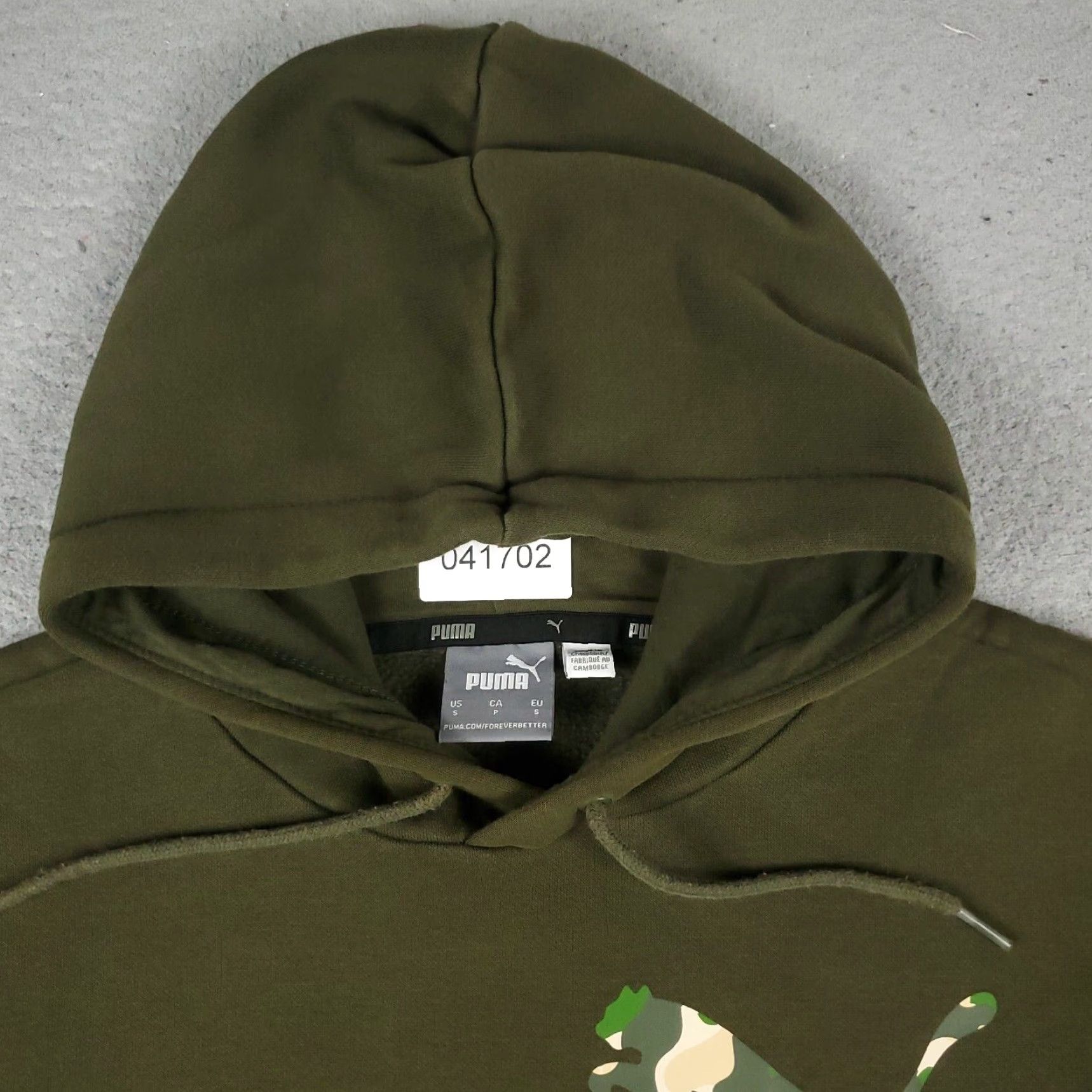 Puma PUMA Hoodie Mens Small Green Casual Pullover Sweatshirt Size US S / EU 44-46 / 1 - 2 Thumbnail