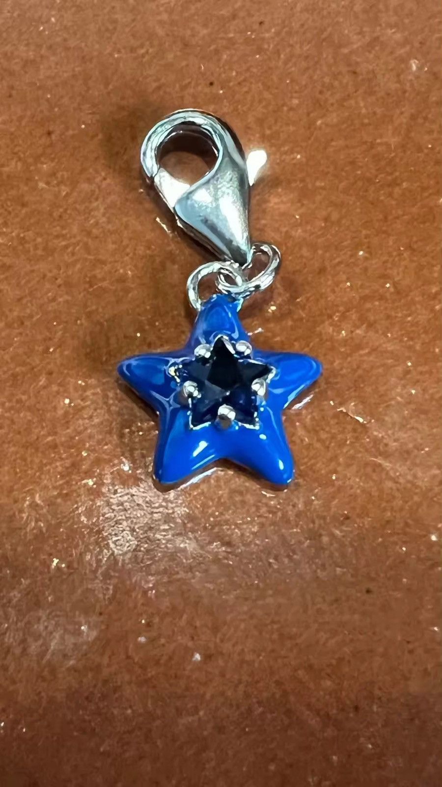 Other Blue Enamel Star Pendant Dangle Charm (1piece) Size ONE SIZE - 4 Thumbnail