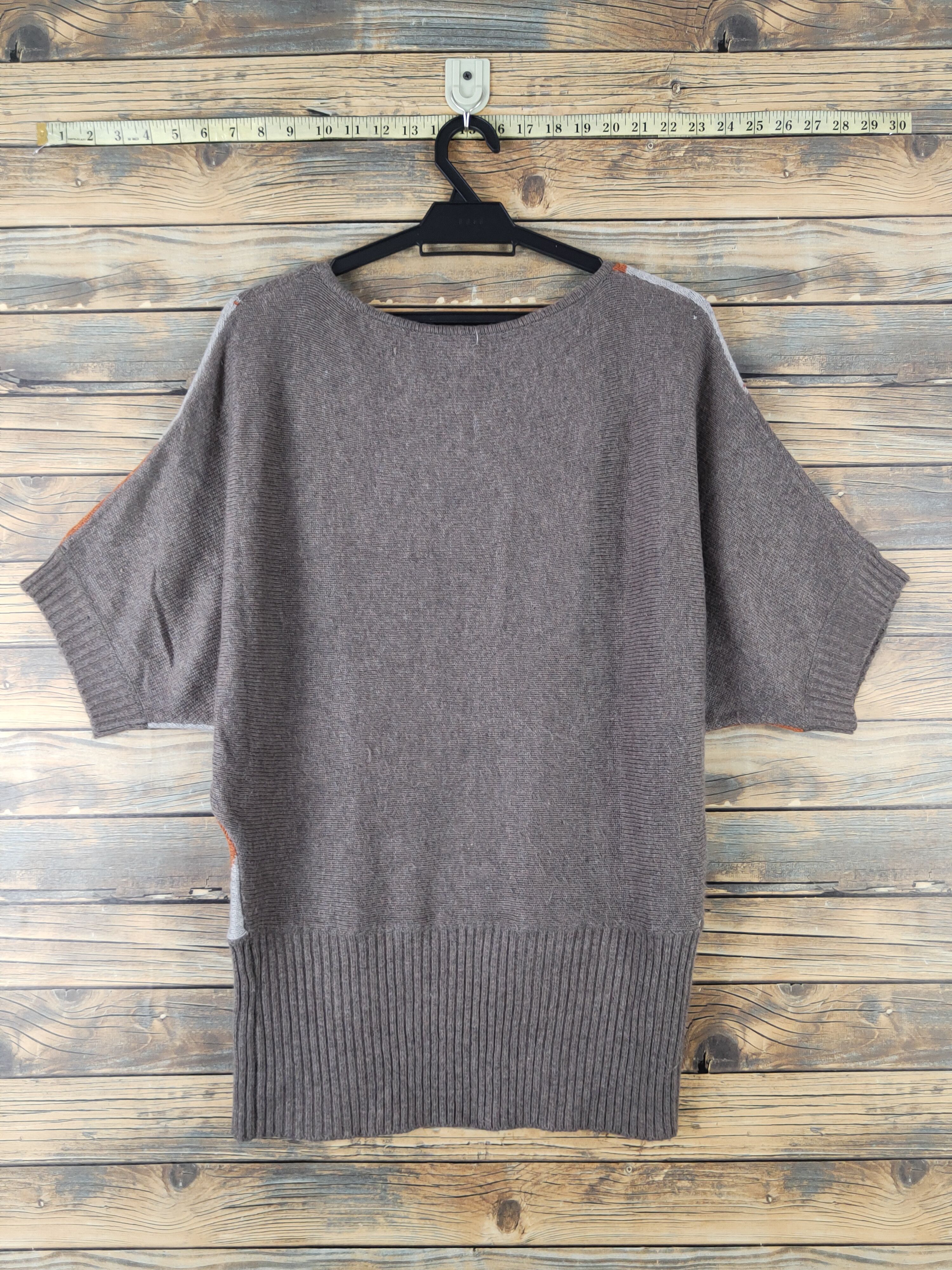 Homespun Knitwear × Japanese Brand × Vintage Lascolinas Brown Knitwear Blouses #W1545 Size M / US 6-8 / IT 42-44 - 7 Thumbnail