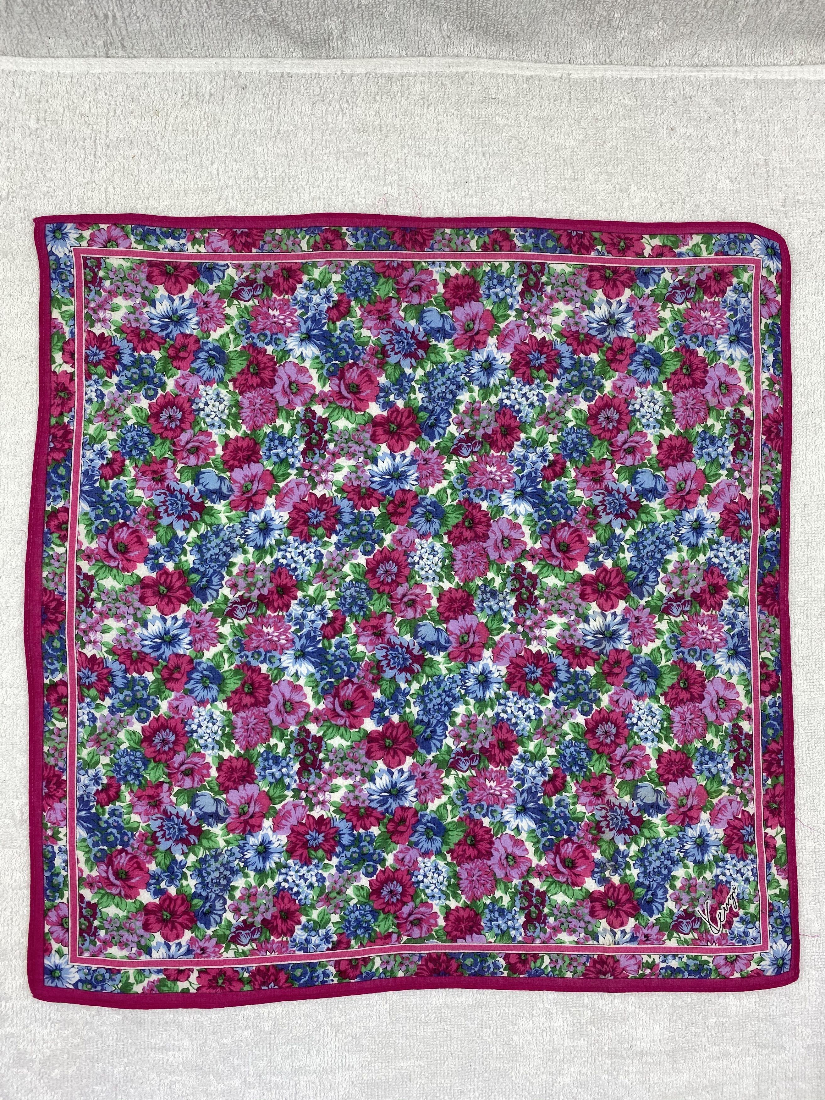Kenzo × Vintage Kenzo Floral Handkerchief / Bandana / Neckerchief Size ONE SIZE - 3 Thumbnail