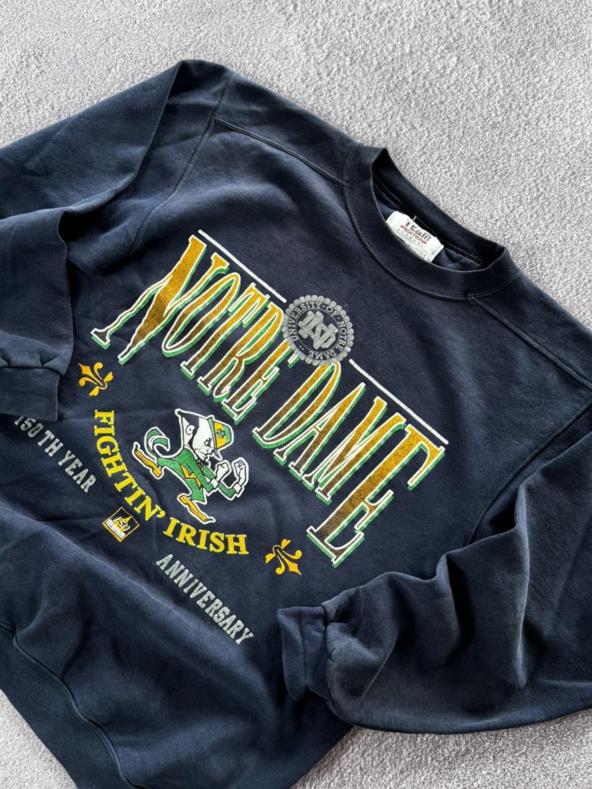 NFL Vintage Notre Dame Big Logo NFL Sweatshirt Size US L / EU 52-54 / 3 - 6 Thumbnail