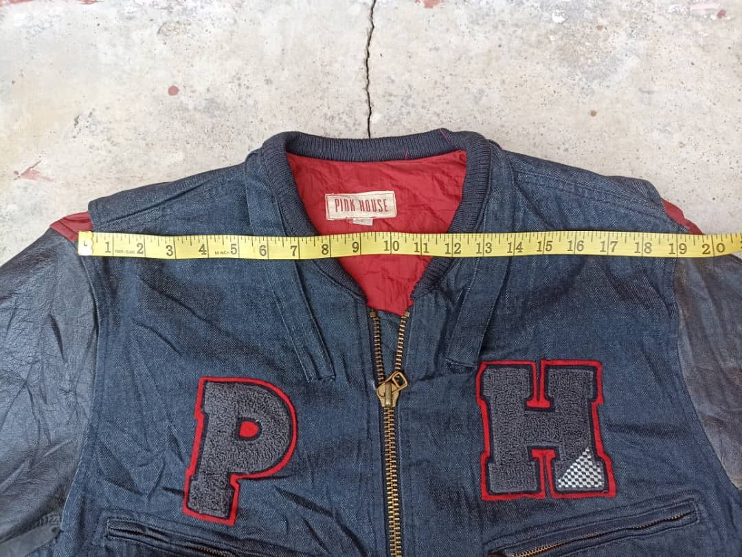 Pink House Vintage Pink House Varsity Leather Sleeves Size US L / EU 52-54 / 3 - 17 Thumbnail