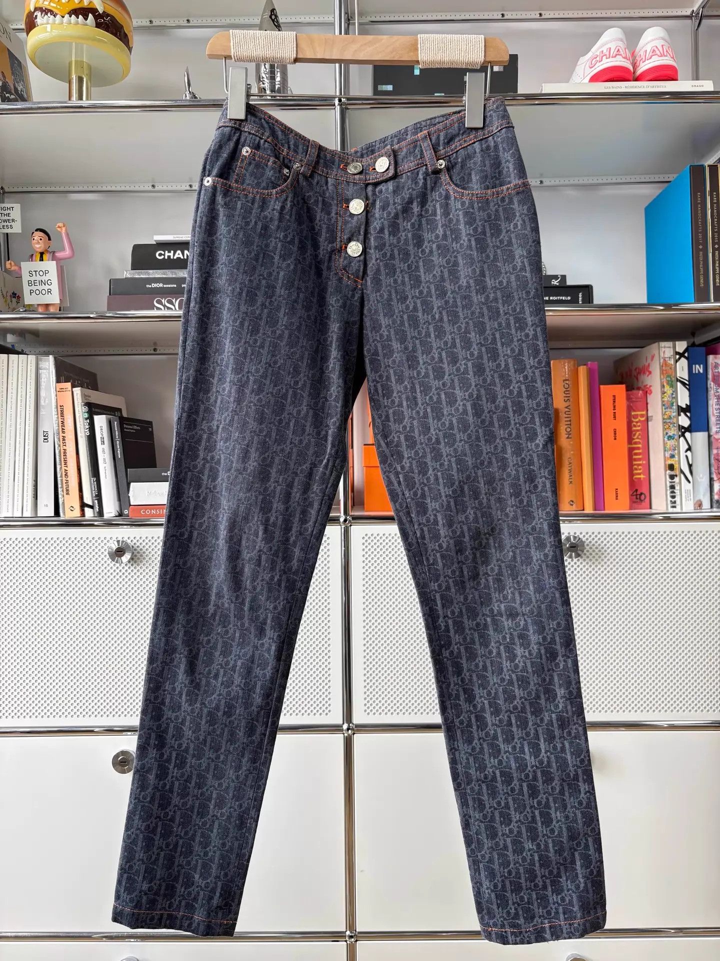 Dior Dior Oblique blue orange low-rise 34 jeans Size 25" / US 0 / IT 36 - 5 Thumbnail