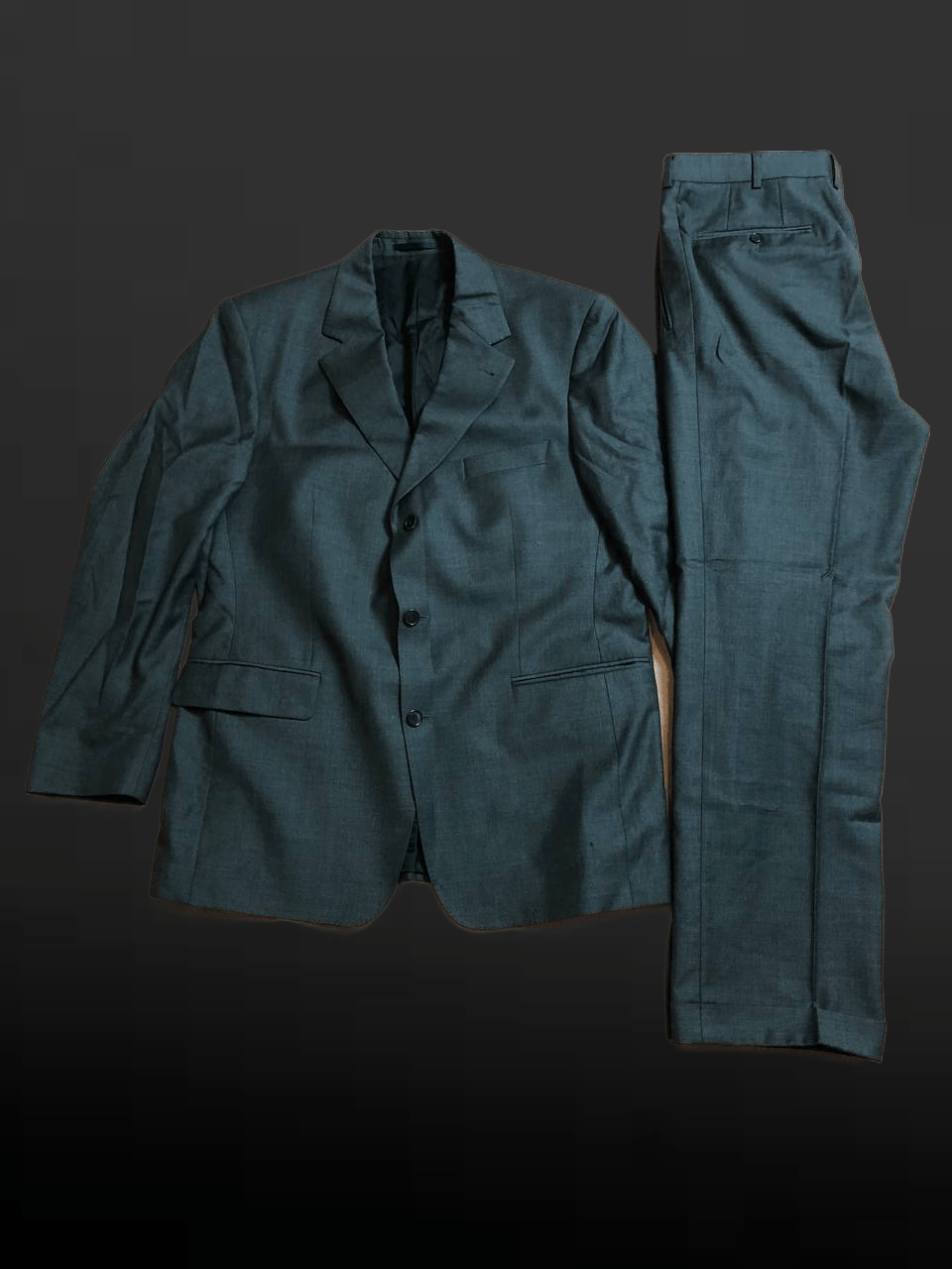 Burberry Burberry Suit Jacket Pants Set Up VINTAGE Size 52R - 1 Thumbnail