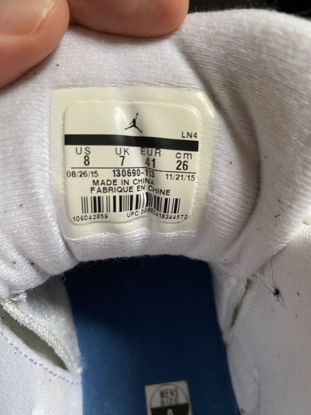 Nike French blue Jordan 12, Sz 8 Size US 8 / EU 41 - 6 Thumbnail